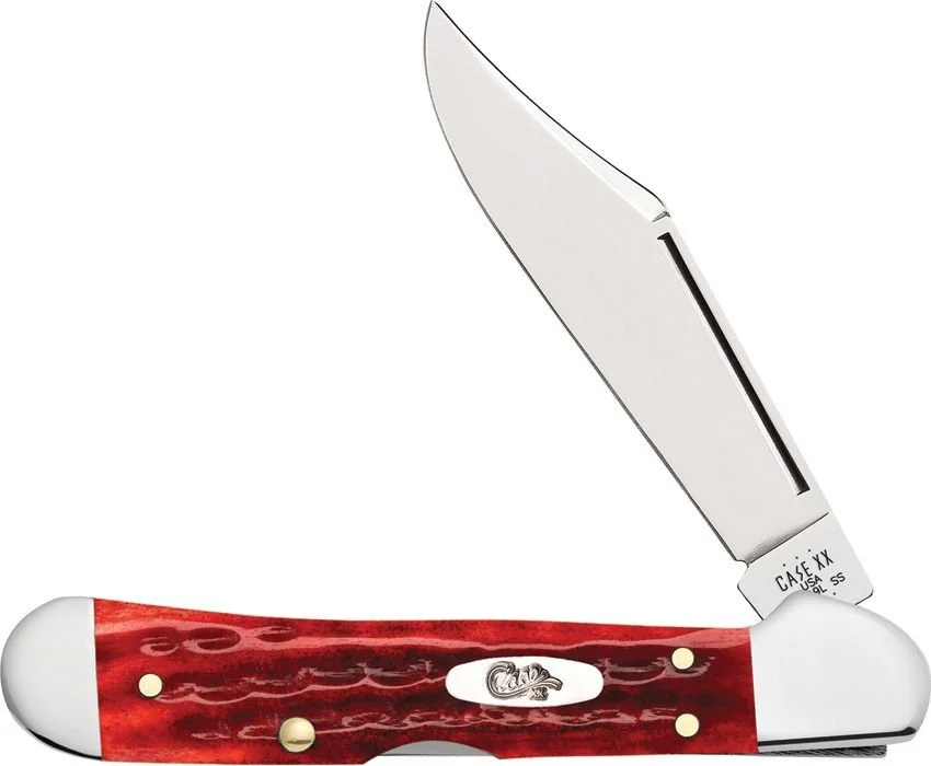 Case XX Mini Copperlock Pocket Worn Red Bone