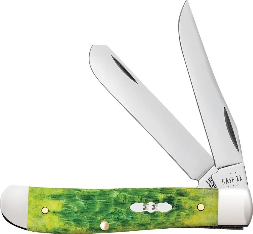 Case XX Green Apple Bone Mini Trapper