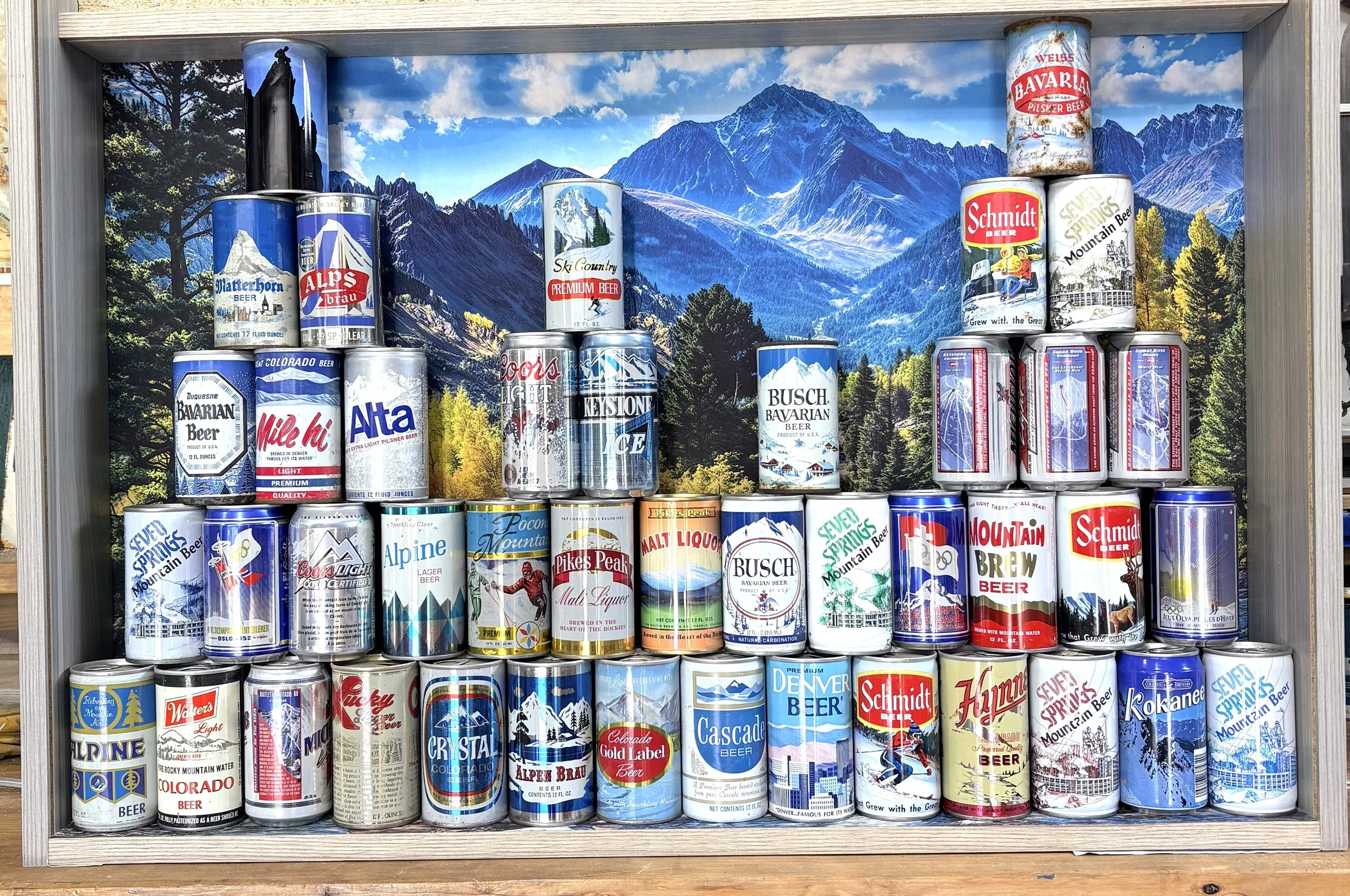Mountain Beer Can Collection of the Alps