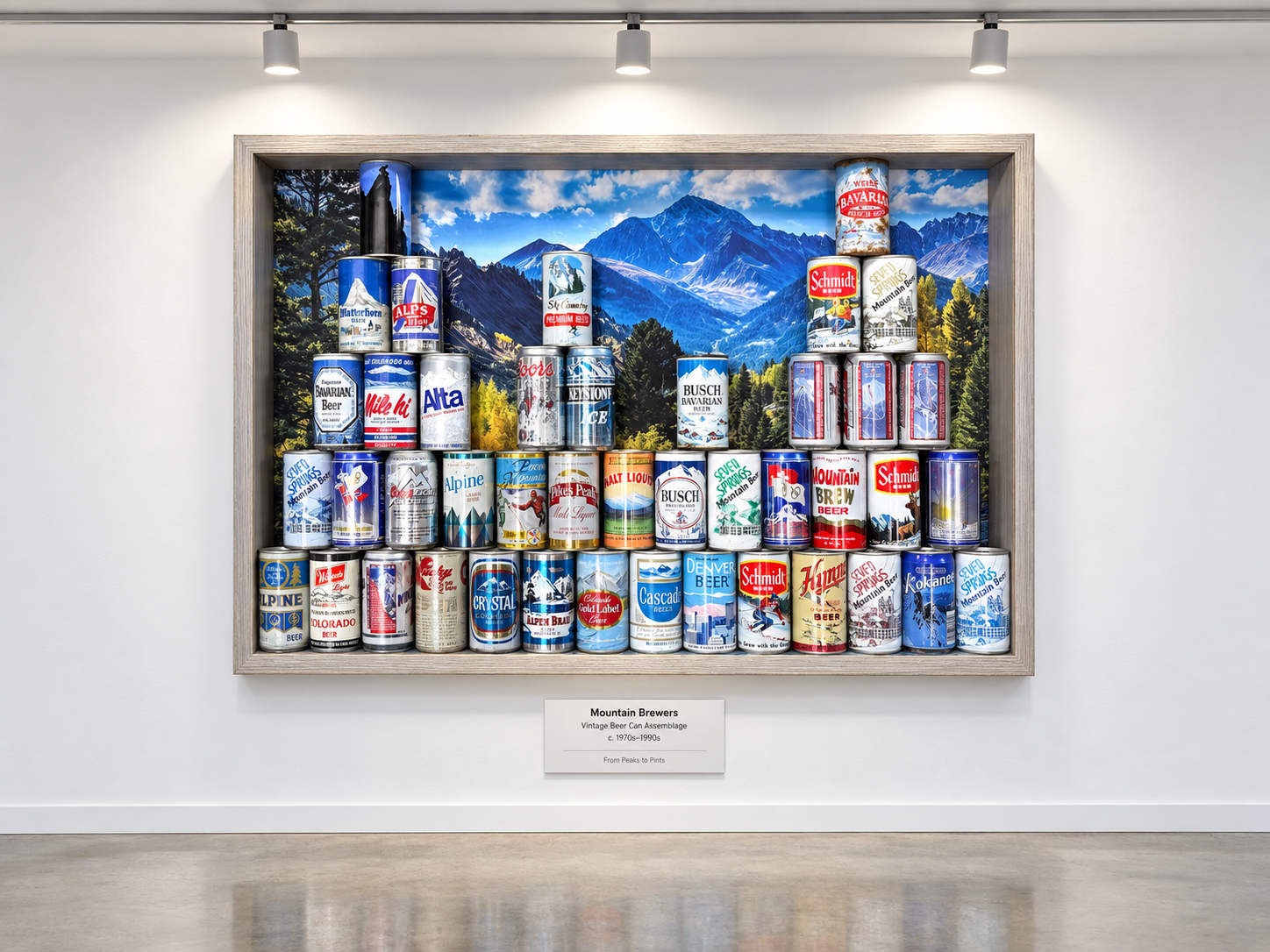 Mountain Beer Can Collection of the Alps