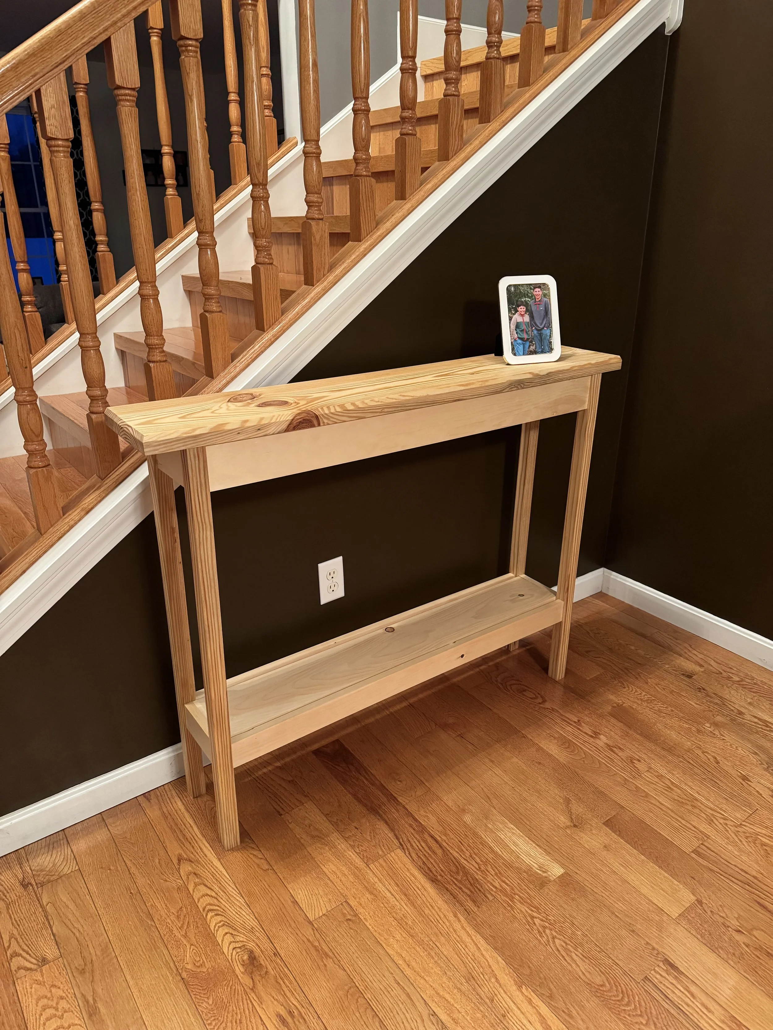 Handmade Solid Wood Entryway Table