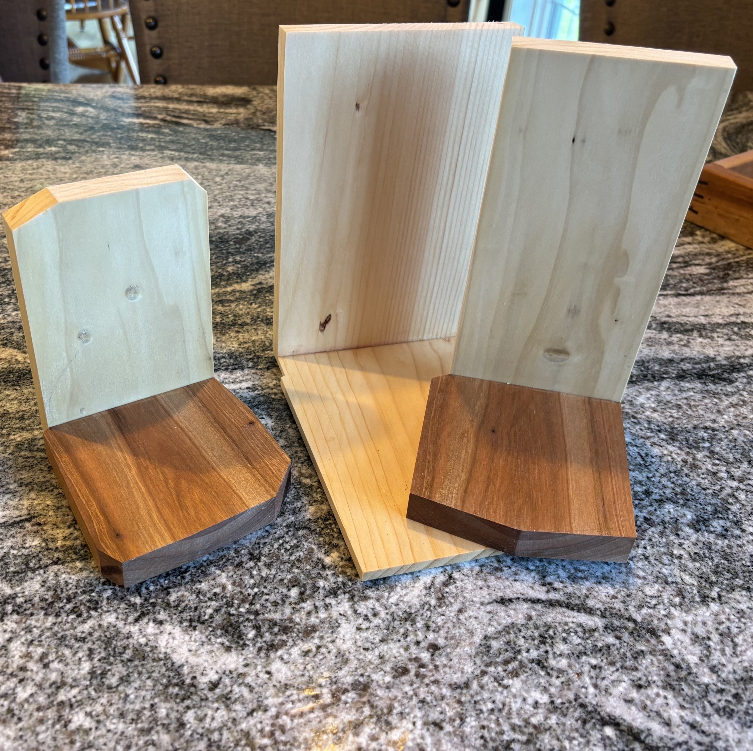 Handmade Hardwood and Softwood Book Ends