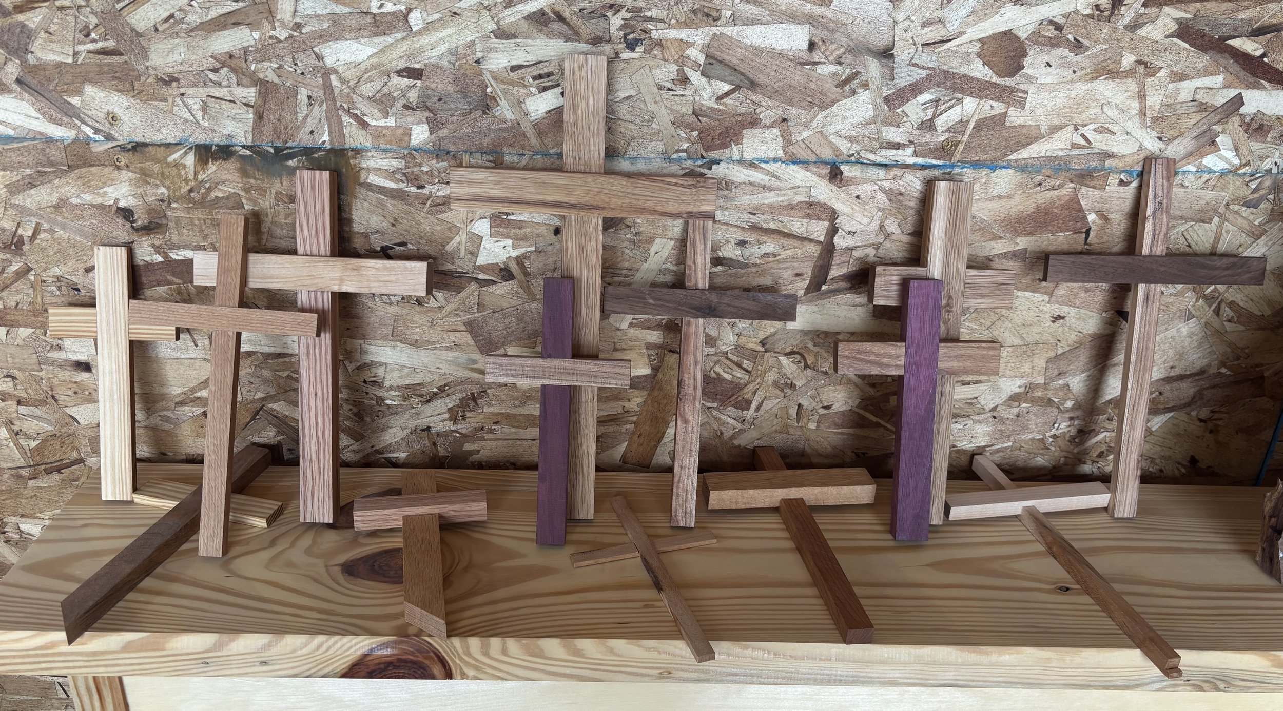 Handmade Solid Wood Cross