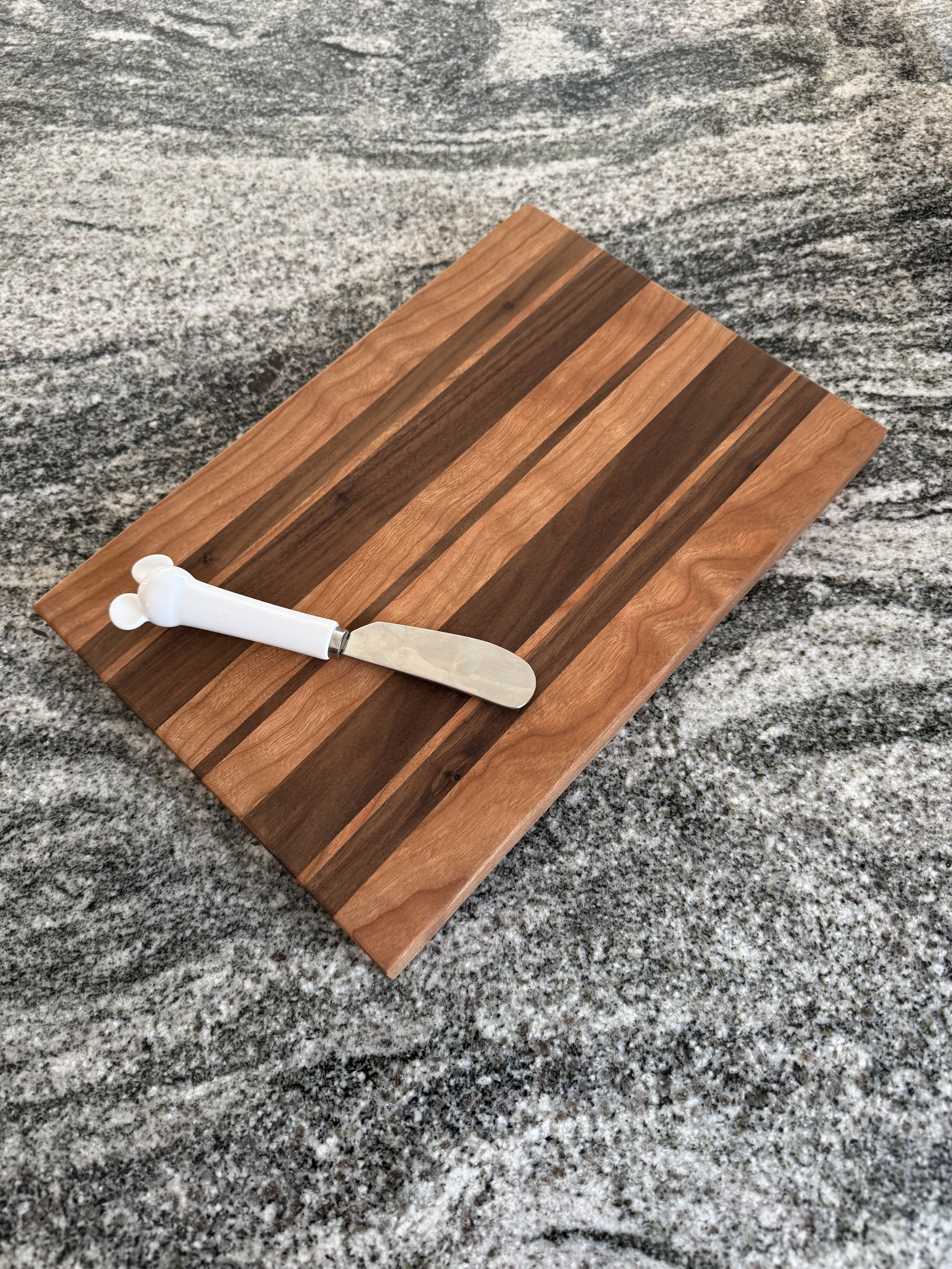 Solid Cherry and Black Walnut Cutting Board