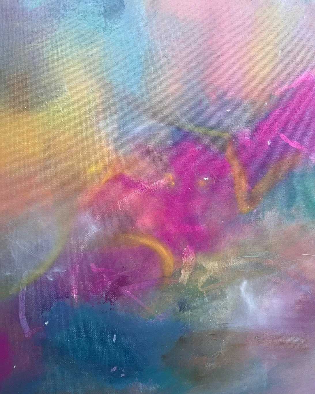 Soft Radiance I 
.
The first piece in a collection that explores light and emotions through color.
.
Oil on canvas (30 x 30 cm)
.
Premi&egrave;re pi&egrave;ce d'une collection qui explore la lumi&egrave;re et les &eacute;motions &agrave; travers les 