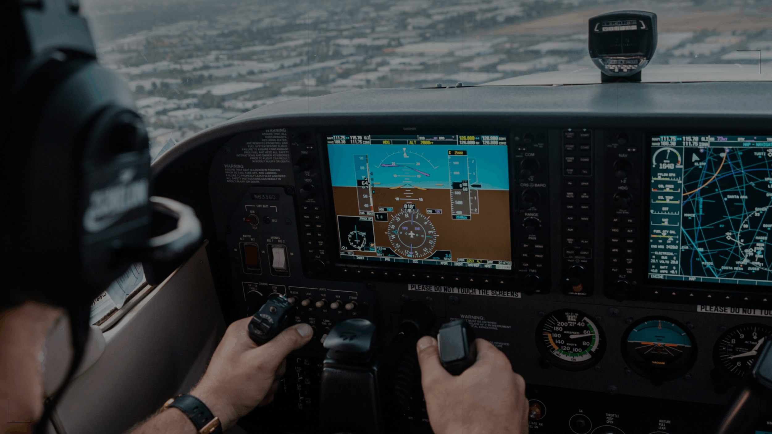 PILOT INSIDE CABIN