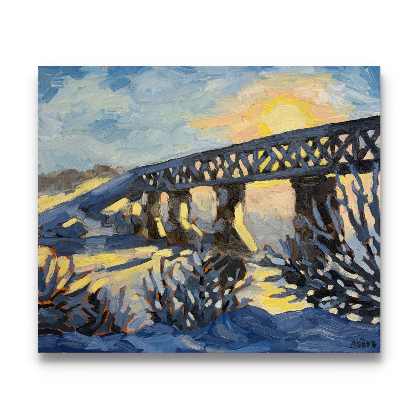"Train Bridge" - $875 (Click image to purchase)