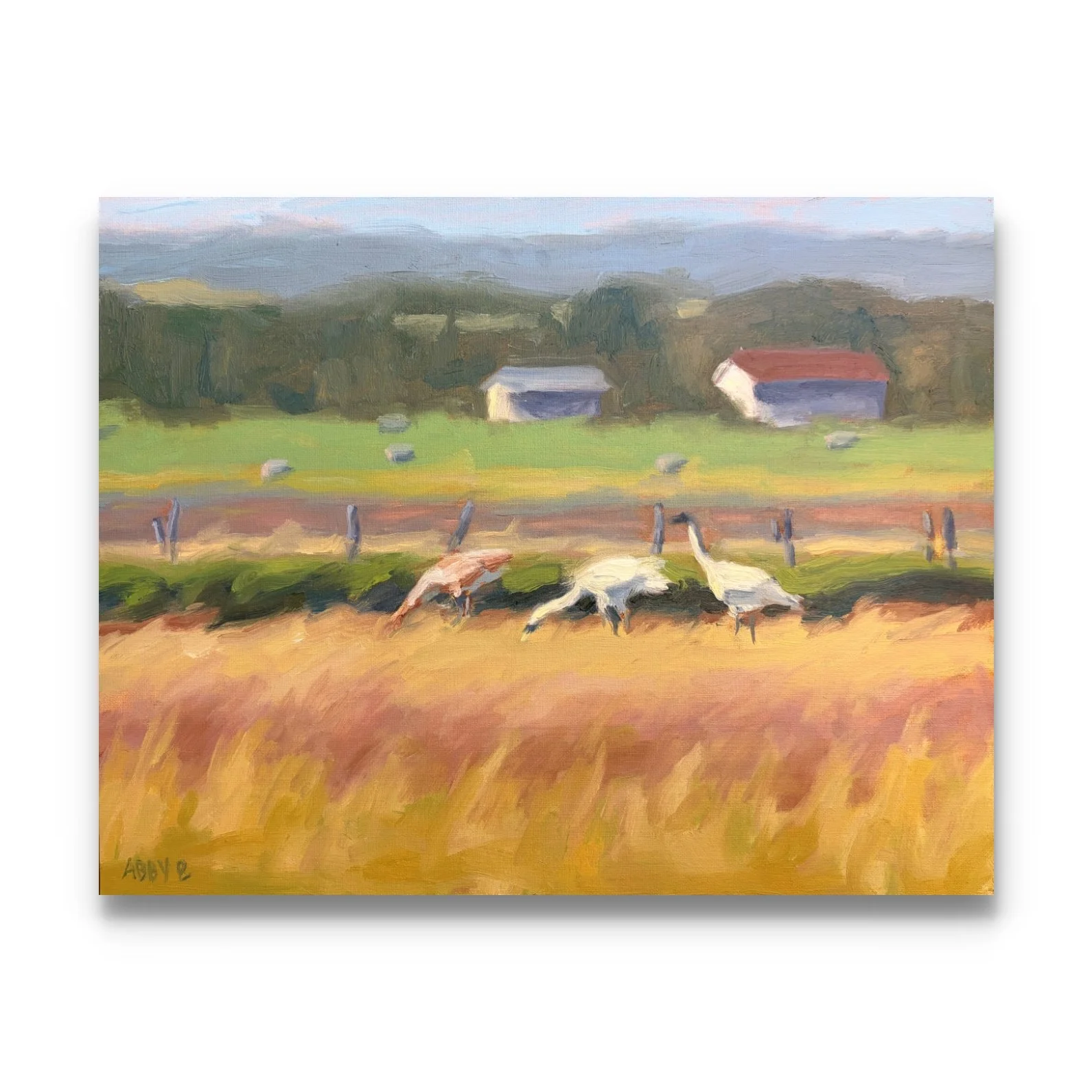 "Harvest Visitors" - $420 CAD (Click image to purchase)