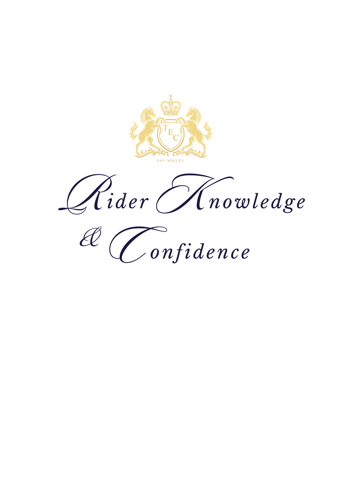 Rider Knowledge & Confidence