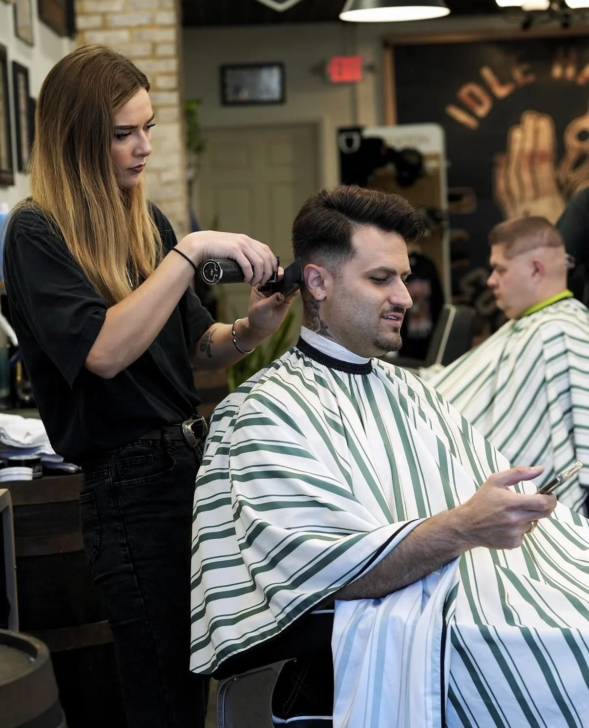 Bradley Beach barber haircut