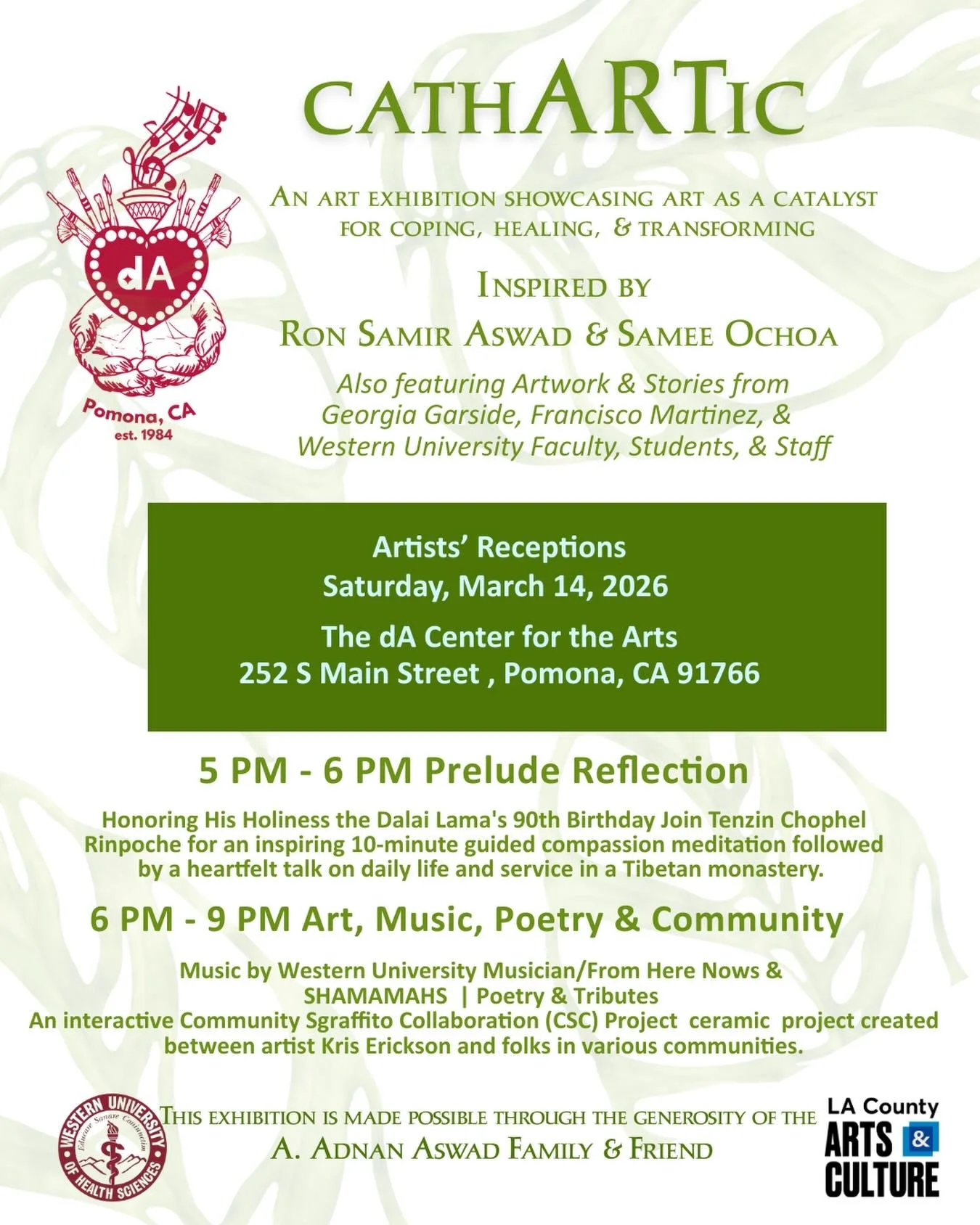 While the world is on fire, The dA is an Artful Sanctuary about well being and well becoming &hellip;Open to all. Come cultivate kindness, wisdom, &amp; community in this peaceful gathering. No RSVP required&hellip; just showing up is enough.