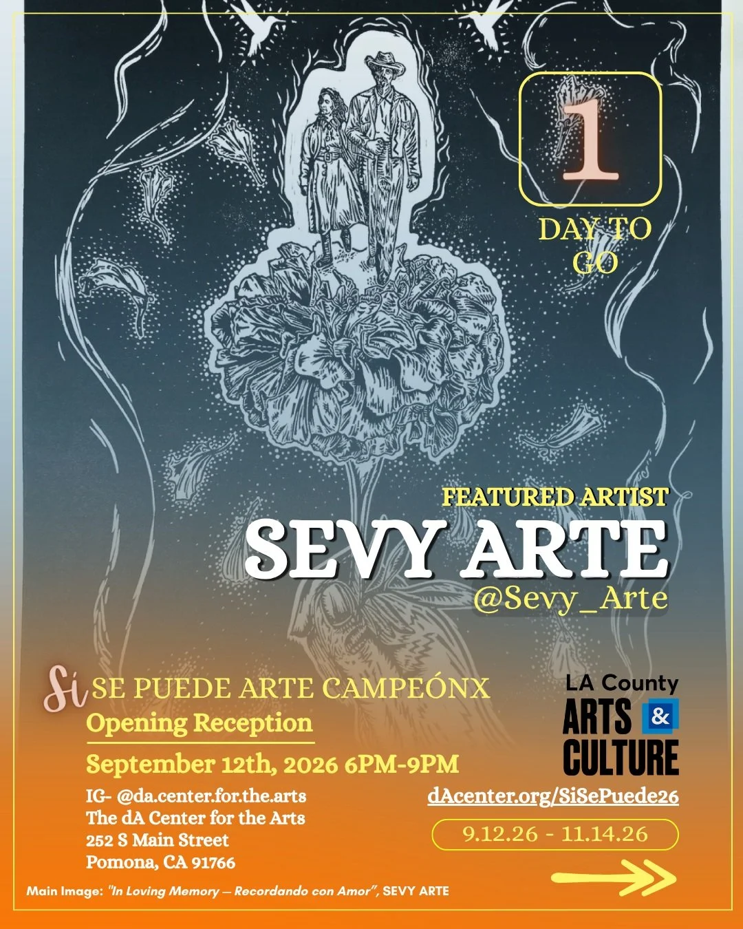 SI SE PUEDE OPENS TOMORROW!! 

Today's Artist spotlight is on printmaker and teaching artist, Sevy Arte! @sevy_arte 

Learn more and see Sevy Arte's piece at Si Se Puede 2026, opening tomorrow! 

🗓️Exhibition Dates: 9.12.26 - 11.14.26
📍LOCATION: Th