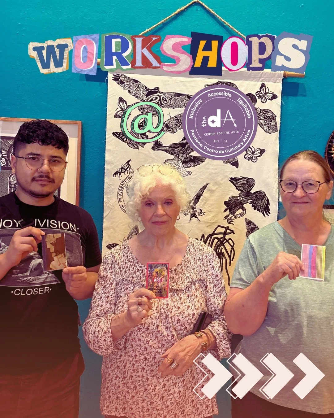 Last Sunday we had a great time for during our Collage Zine workshop with Georgia Garside!
SWIPE for more information on a few more upcoming workshops. Register at dacenter.org/da-workshops
⭐September 20th, 2026...Breathing with Clay Workshop @muddya