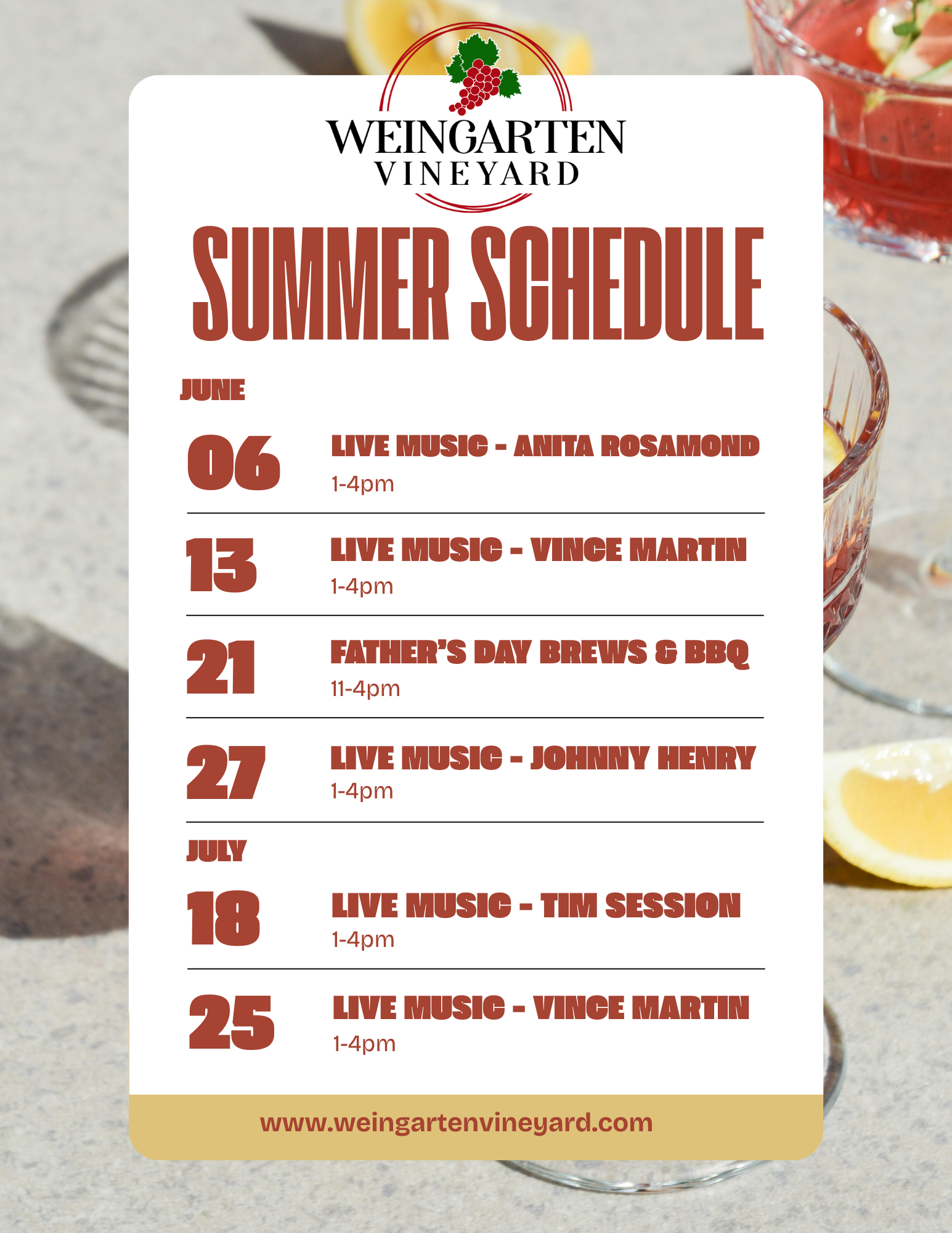 Live Music with Vince Martin