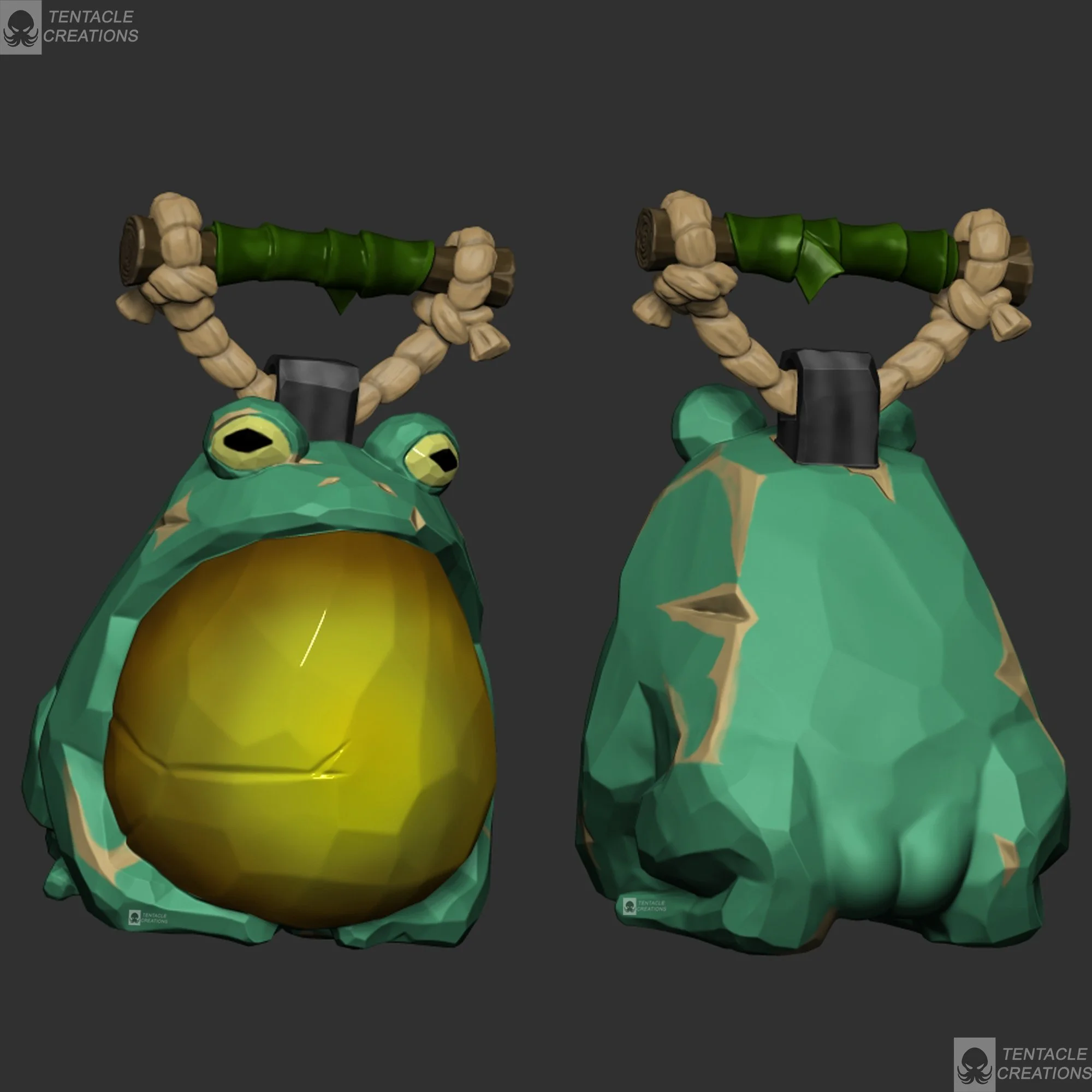 STL/OBJ FILES Frog Lantern aka Frorb 3D FILE  - Inspired by Sea of Thieves