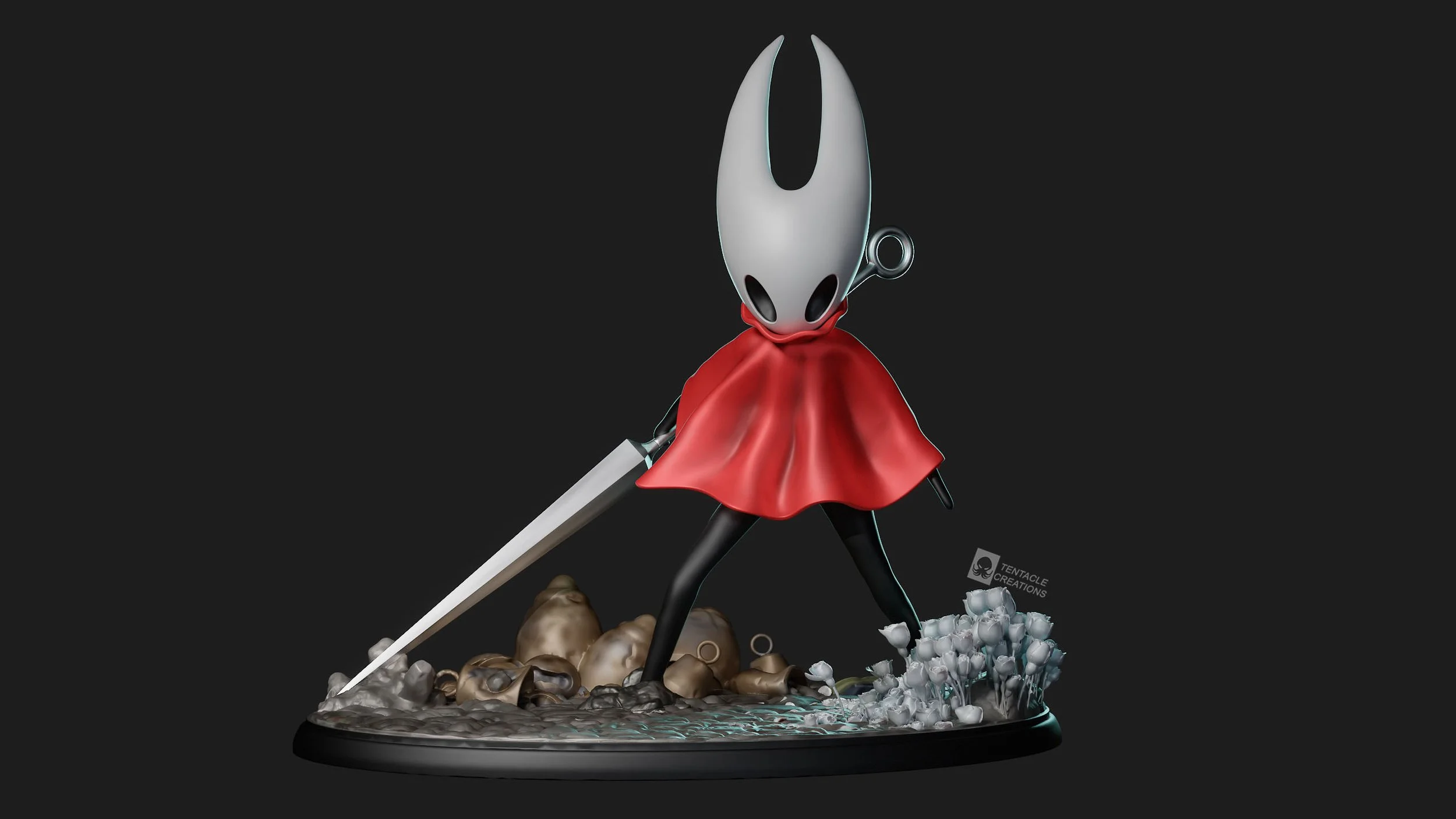 3d FILE - Hornet figure inspired by Hollow Knight Silksong 3d file