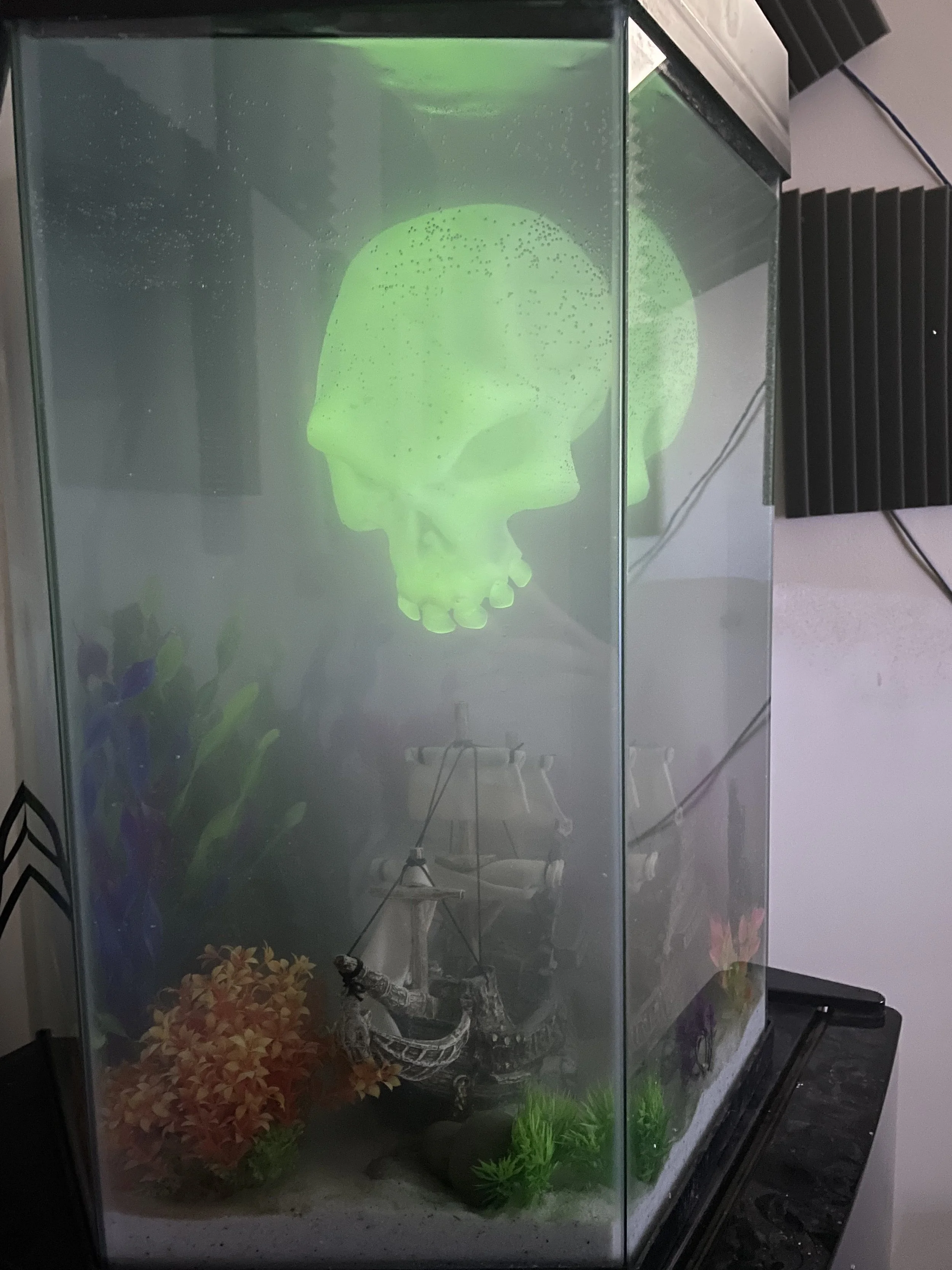 Aquarium safe skull prop - safe for your fish! Inspired by Sea of Thieves