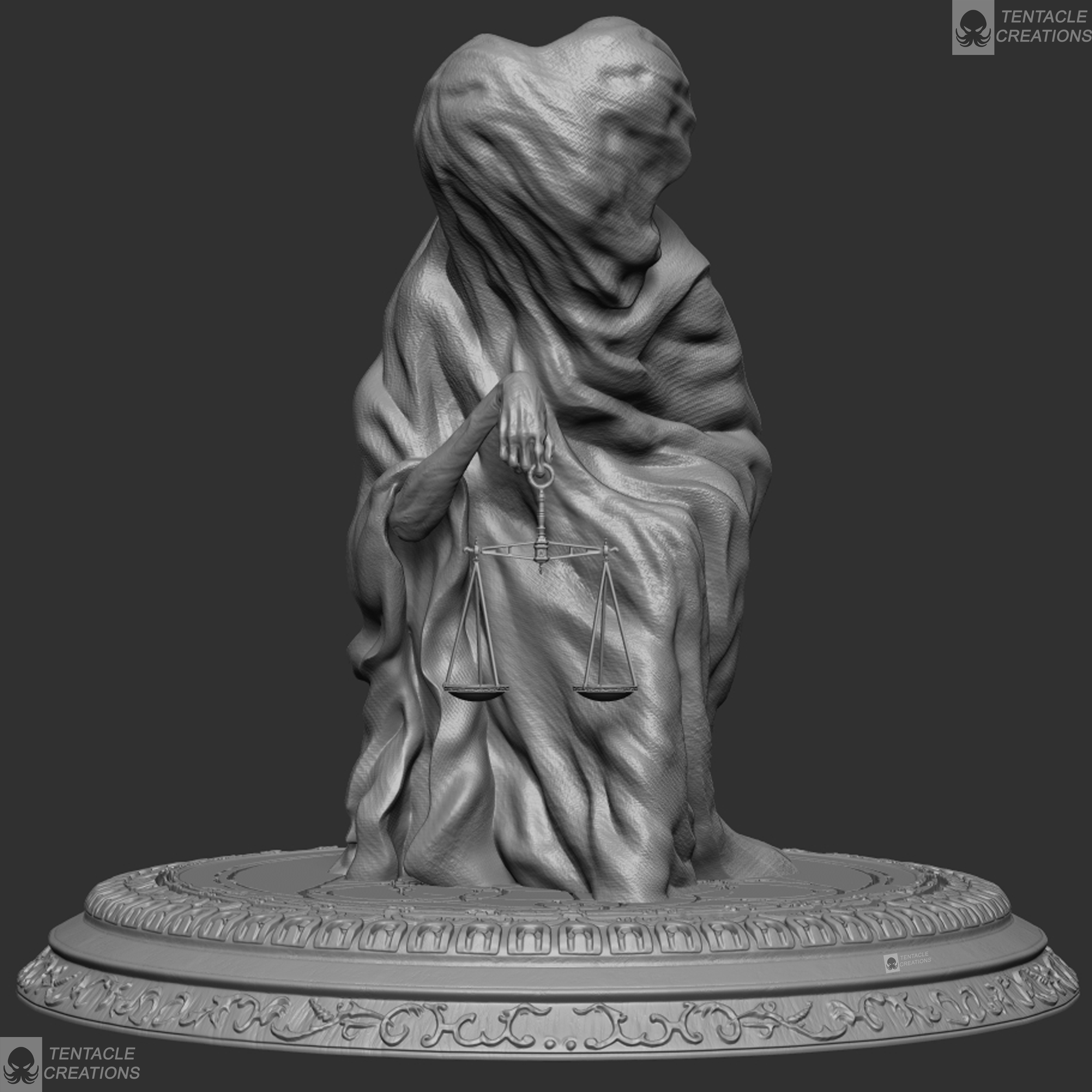 Libra, scale-bearing merchant 3d file