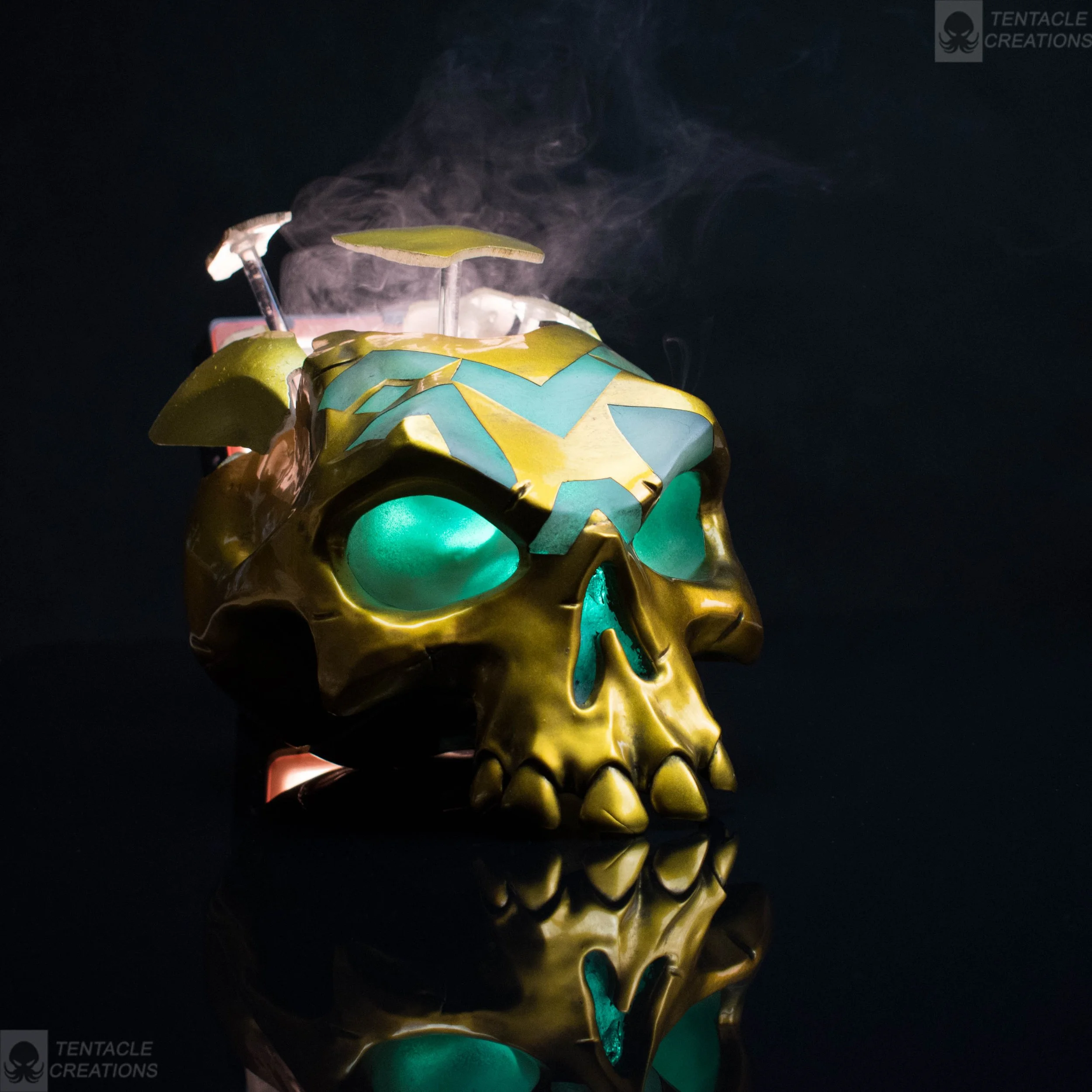 Villainous Skull - smoke option Inspired by Sea of Thieves