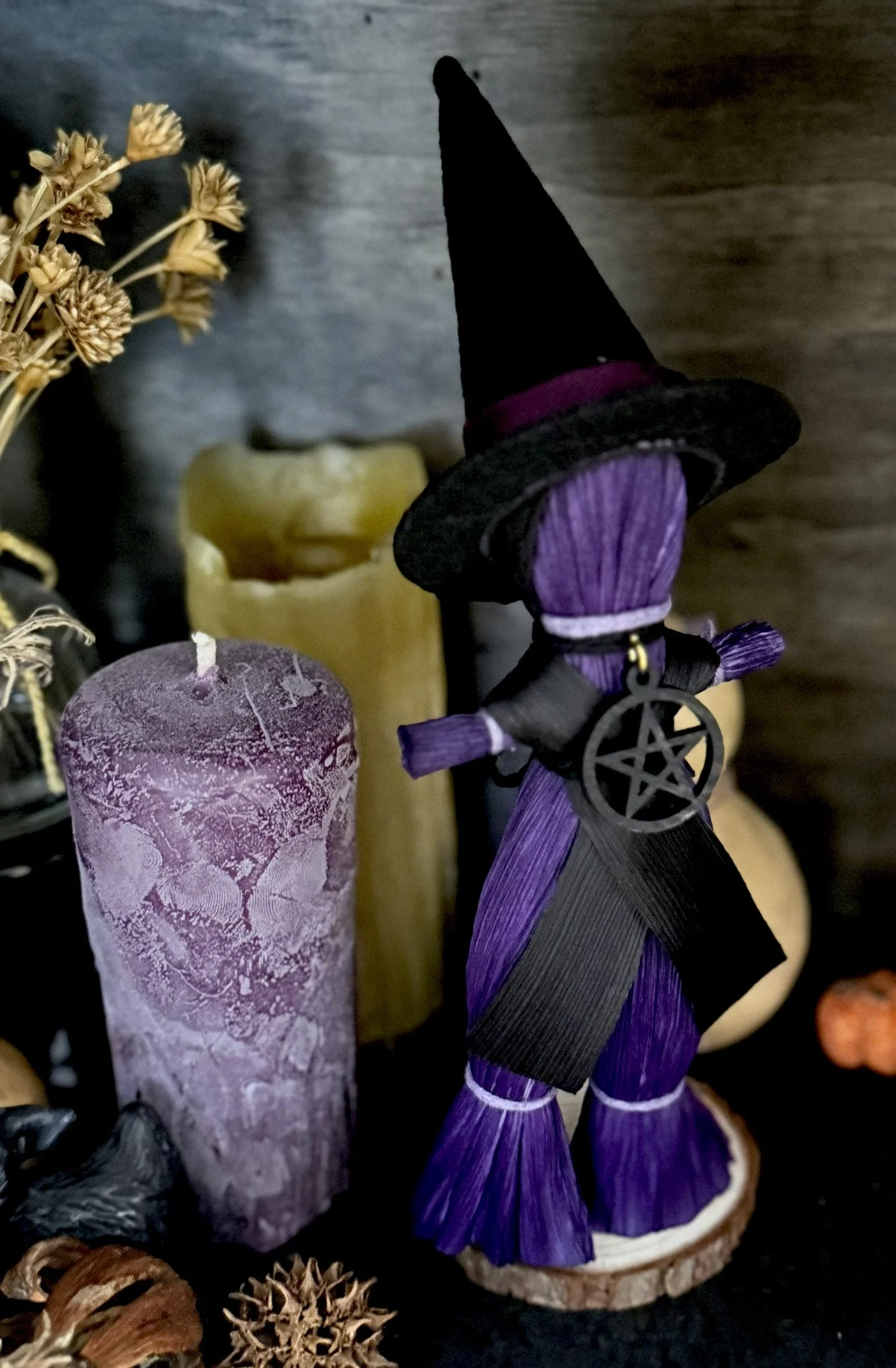 Samhain Witch Poppet with/out Pentacle
