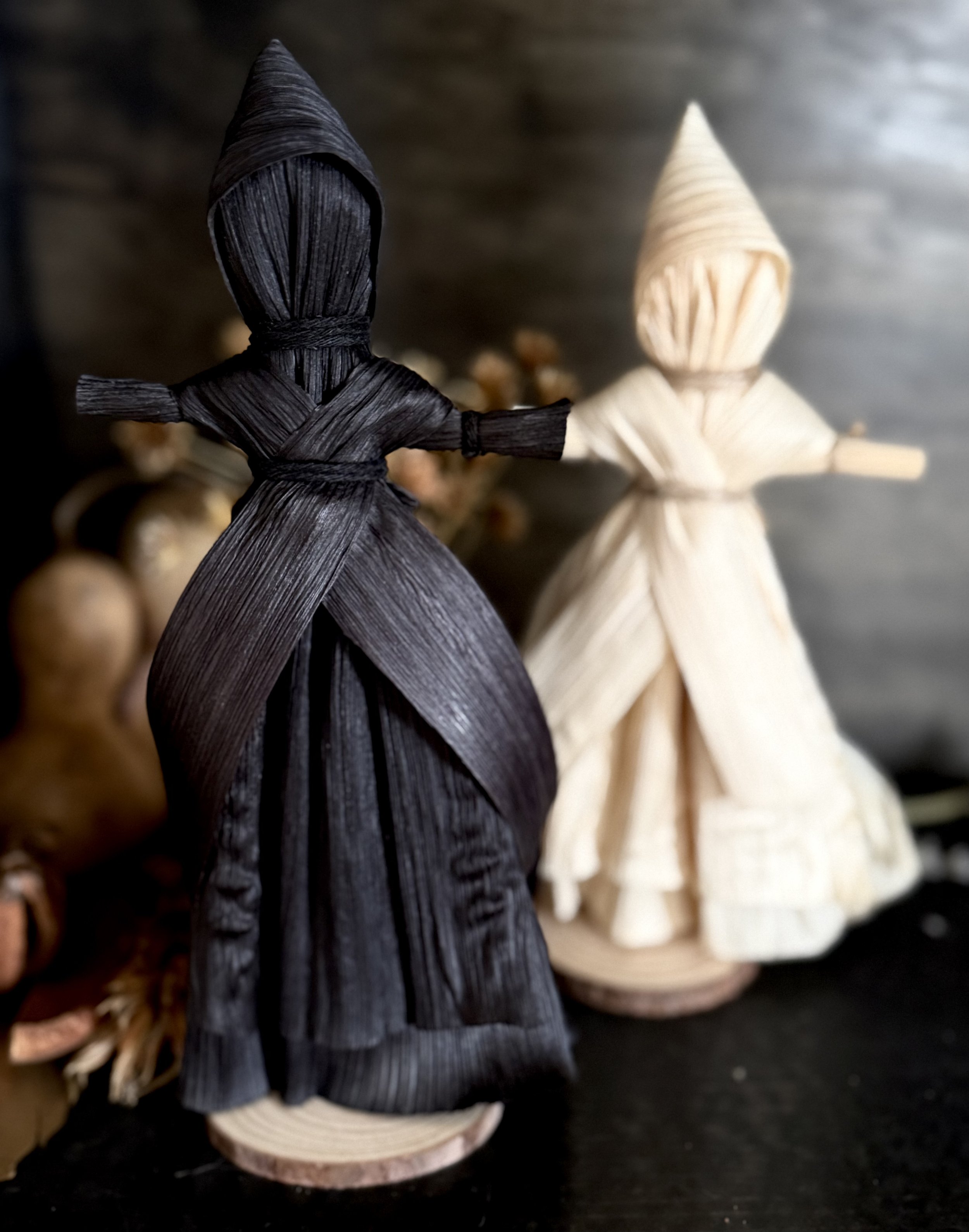 Smocked Corn Husk Poppet