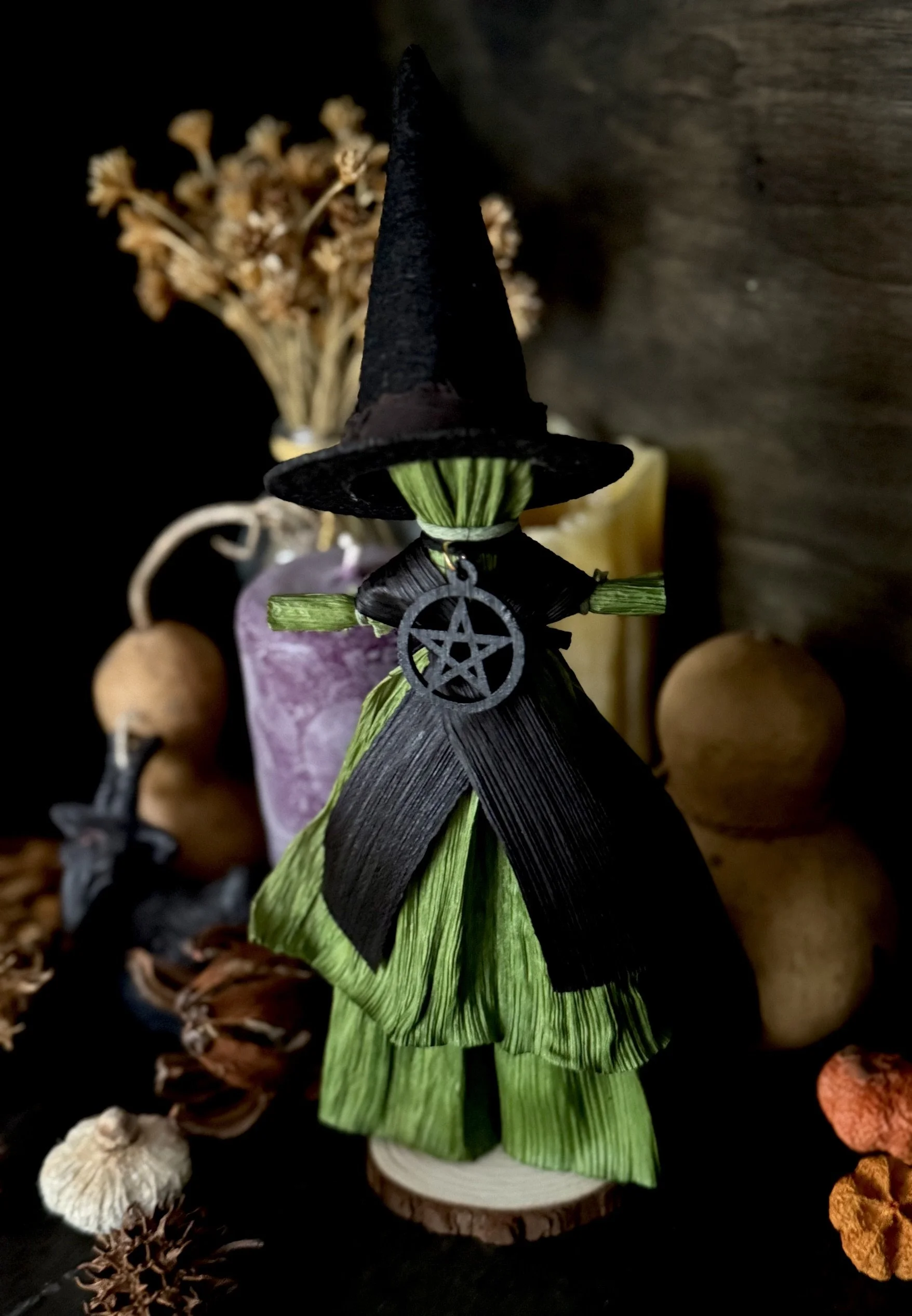 Samhain Witch Poppet with/out Pentacle