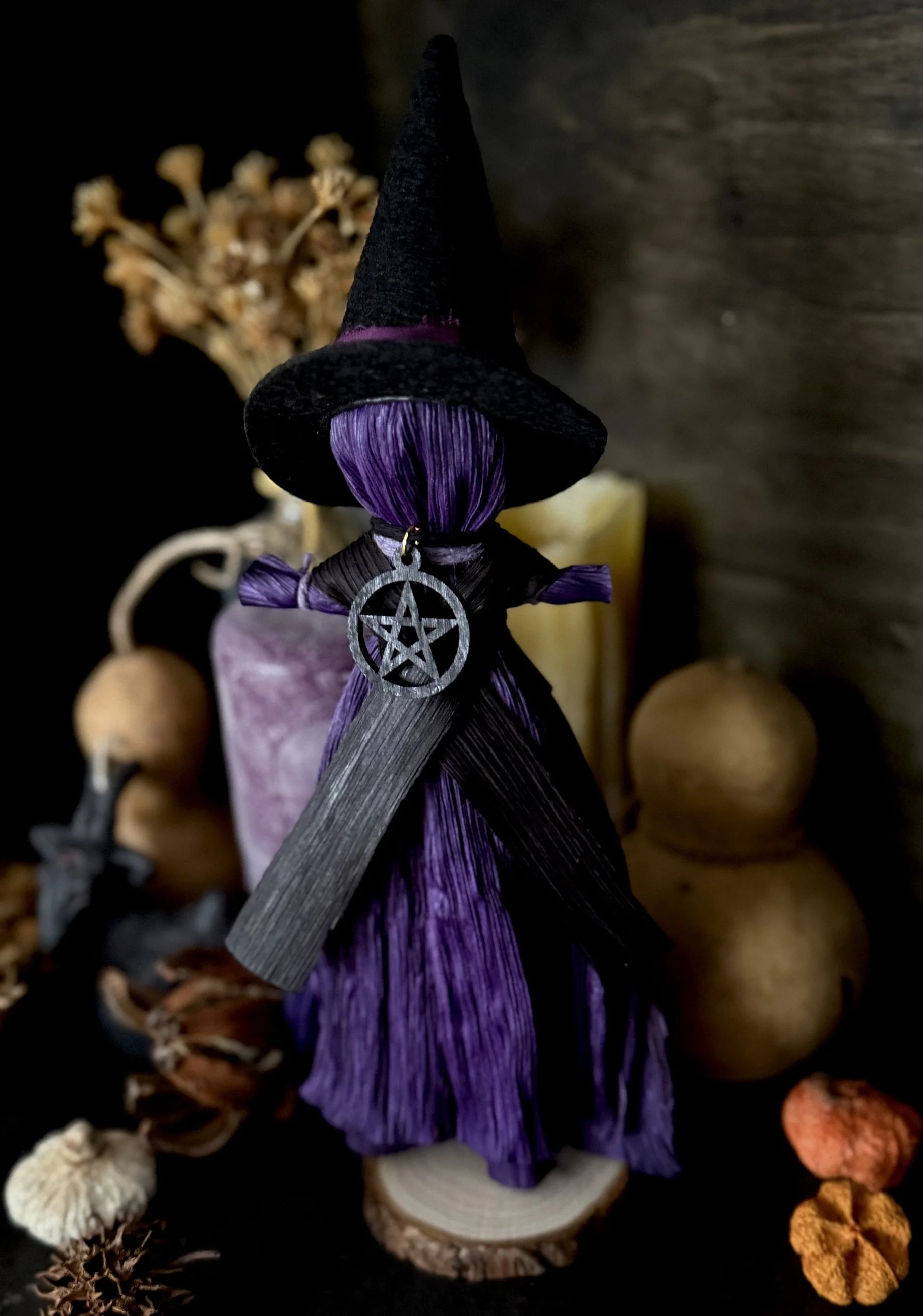 Samhain Witch Poppet with/out Pentacle
