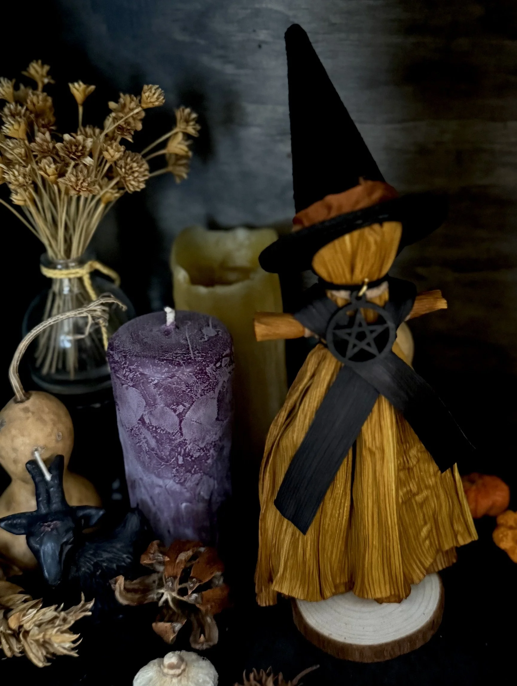 Samhain Witch Poppet with/out Pentacle
