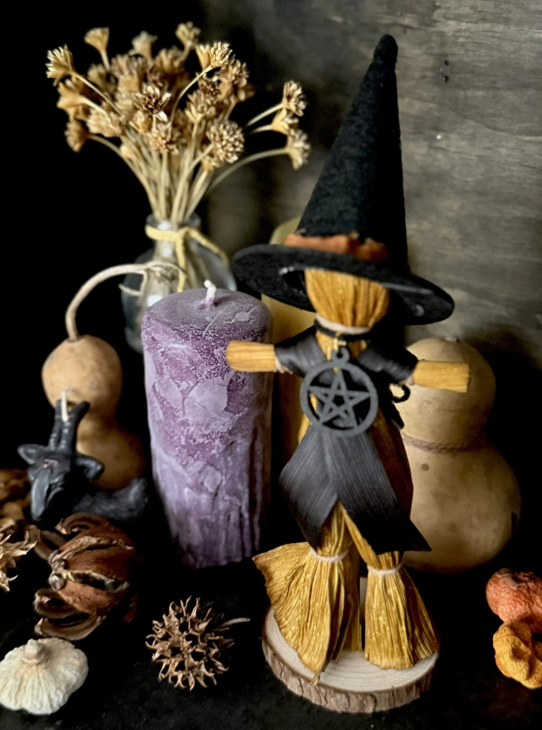 Samhain Witch Poppet with/out Pentacle
