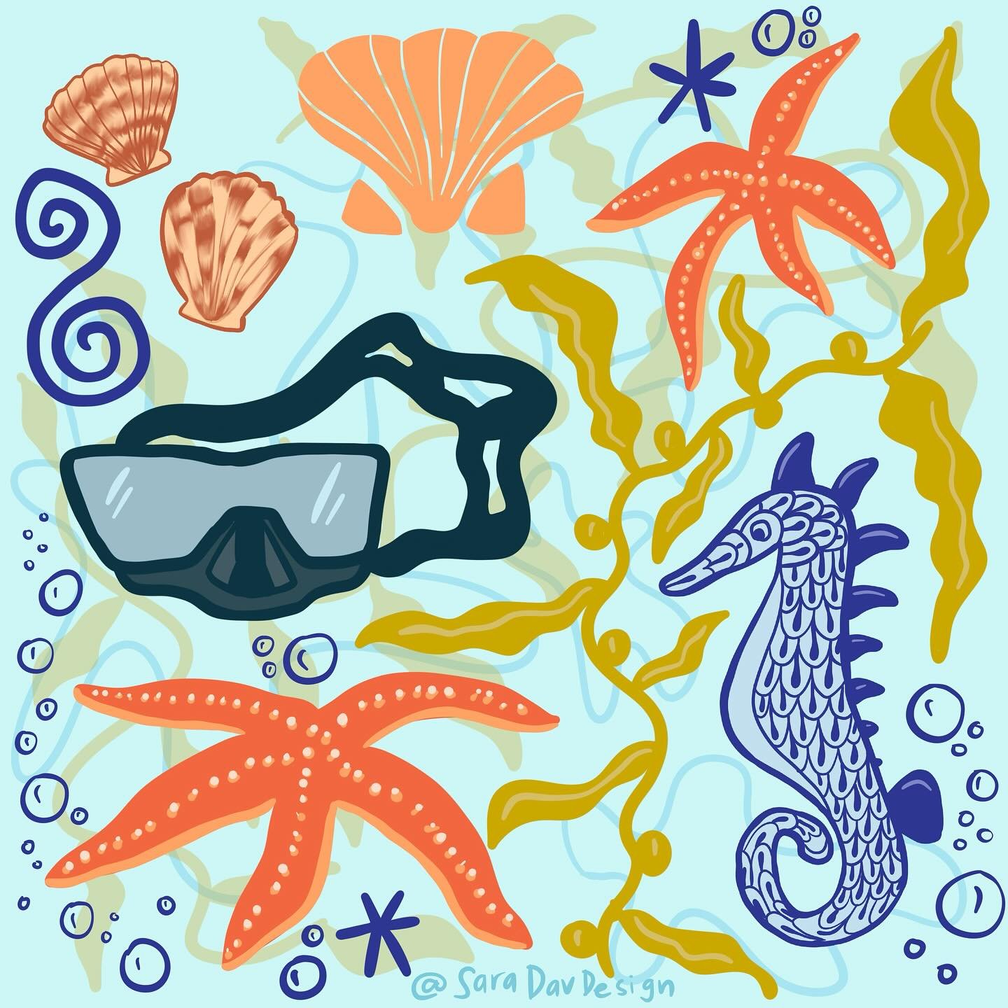 Intertidal treasures ⭐️🪸🪼🥽

When in doubt about what to draw, try finding some household items and use it for some inspiration to get started. Who knows where it&rsquo;ll lead ya! Nothing beats creating from your own lived experiences. 

I&rsquo;d
