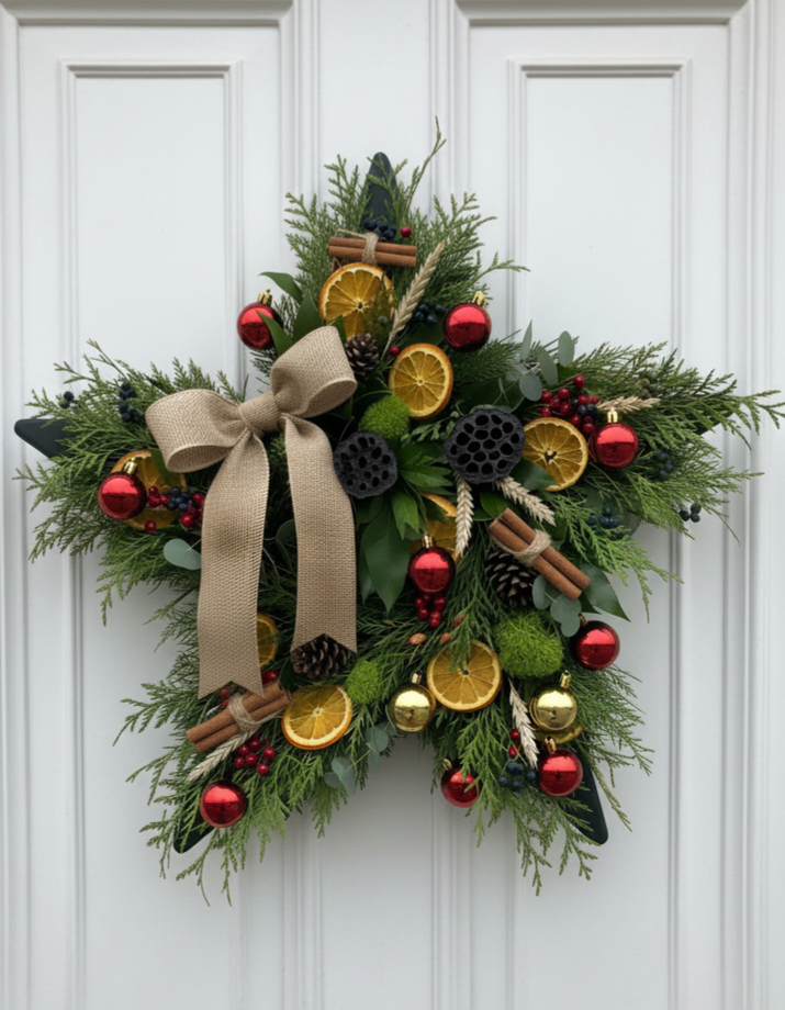 Christmas Star Wreath Workshop - Sat 21st Nov @ 2pm