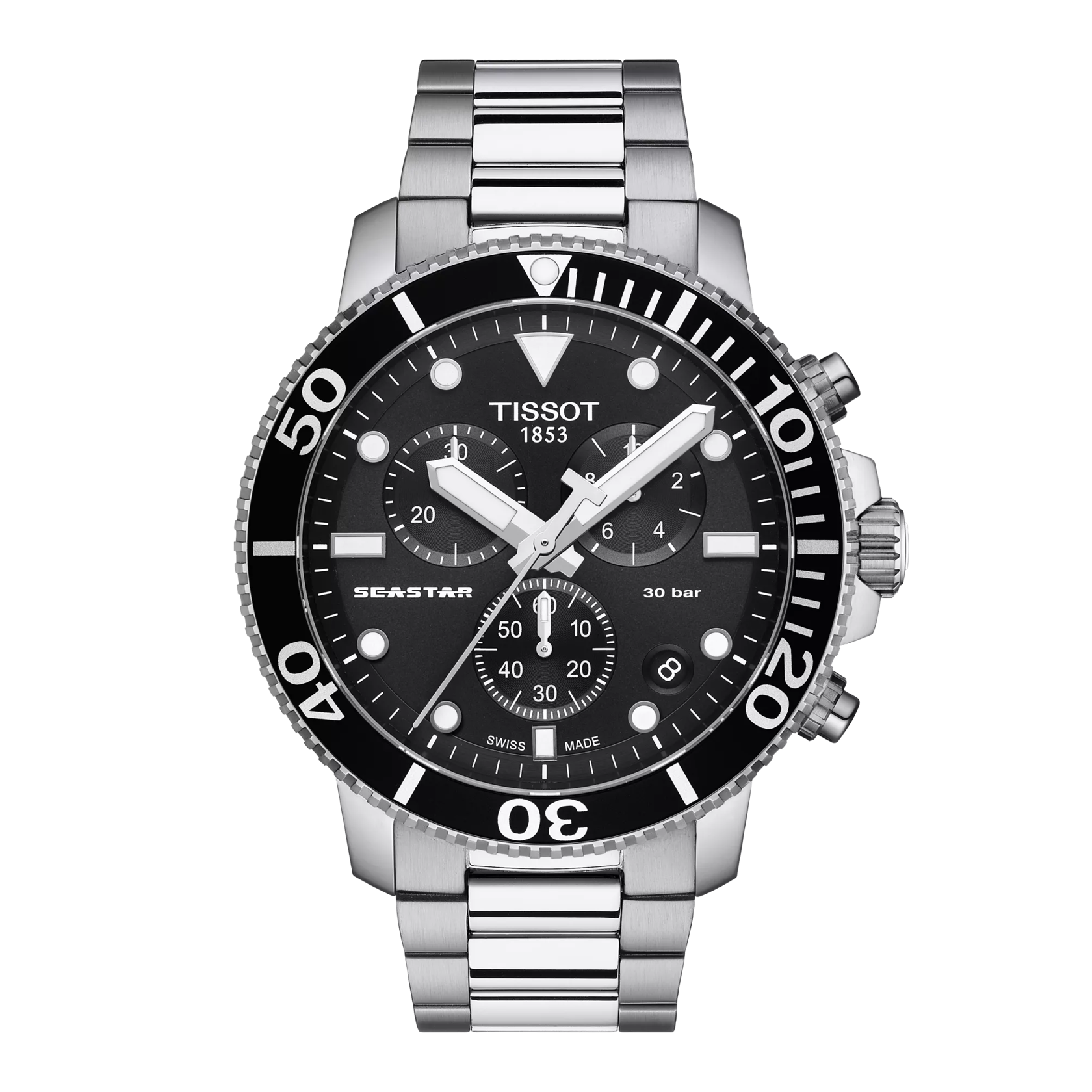 Tissot T120 Seastar 1000 Black Dial Chronograph - Model # T120.417.11.051.01 - Precision and Performance for the Modern Adventurer