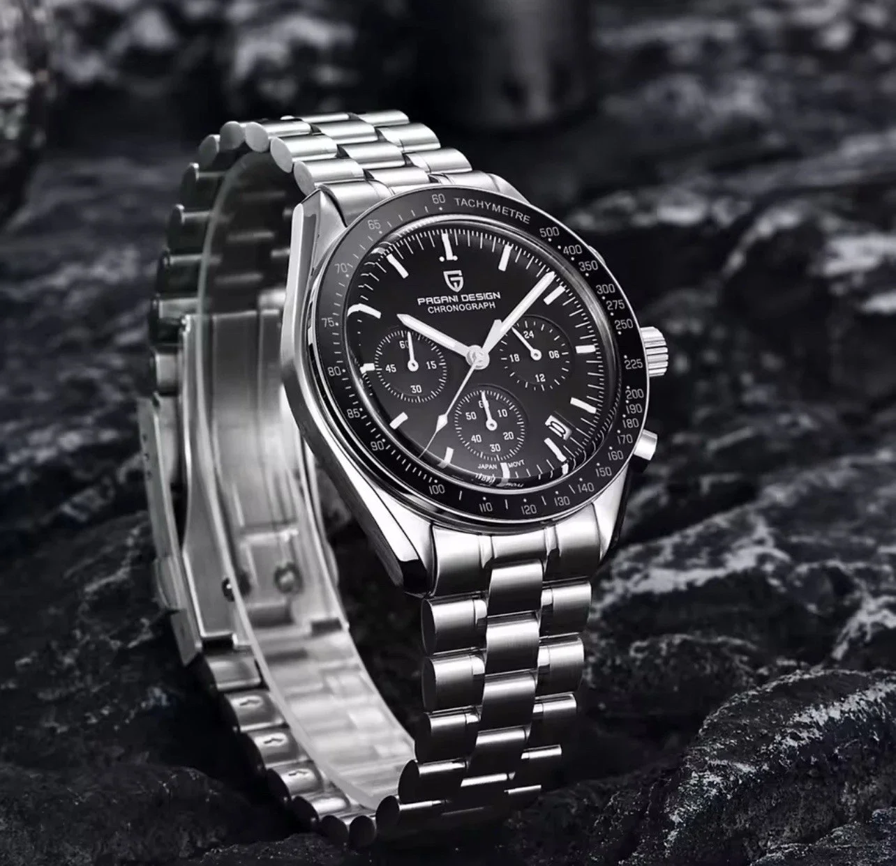 PAGANI DESIGN Men's Chronograph "Legendary Moonwatch" VK63 Quartz Sapphire - Model PD-1701