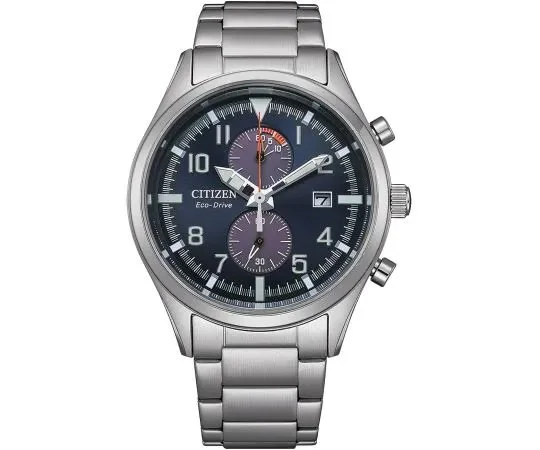 Citizen Eco-Drive Chronograph Blue Date Dial Steel Men's Watch - Model # CA7028-81L - Precision and Style Combined