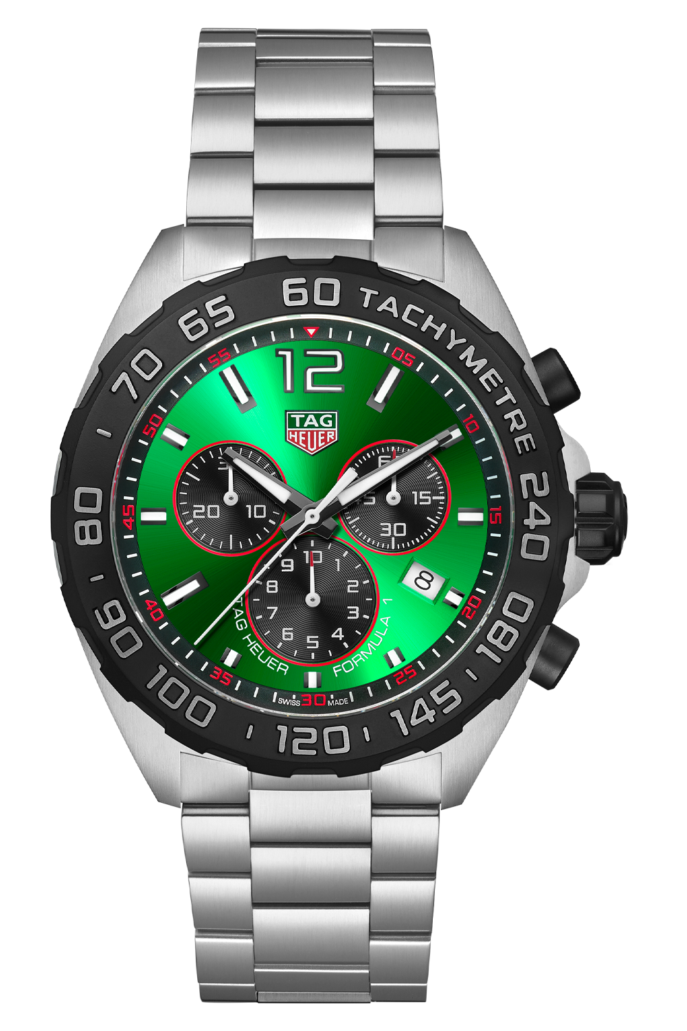TAG Heuer Formula 1 Chronograph Radiant Green Dial - Model # CAZ101AP.BA0842 - Bold in Spirit, Striking in Design!