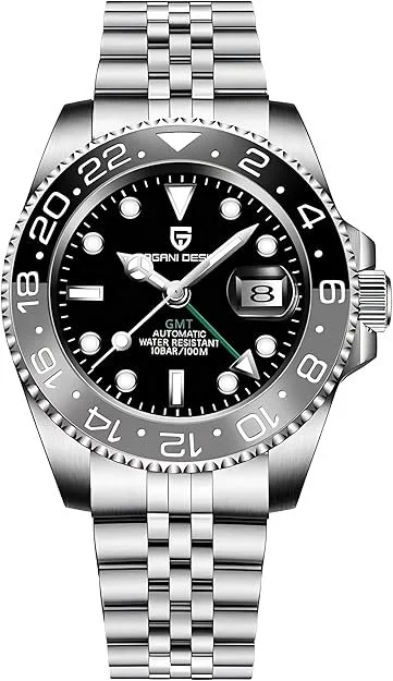 Pagani Design GMT "Bruce Wayne" NH34 Watch - Model # PD-1662 - A Timeless Blend of Elegance and Functionality