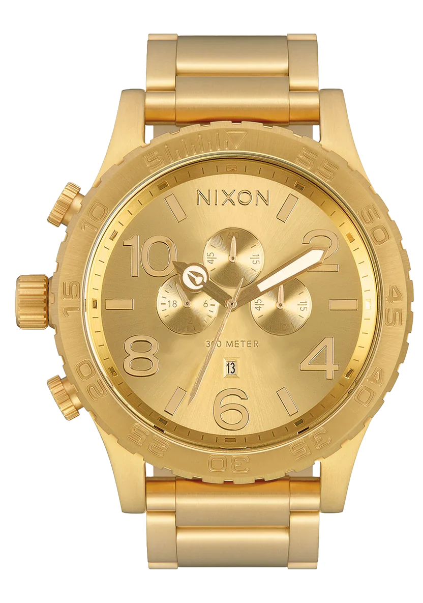 Nixon 51-30 Chrono - All Gold Watch - Model # A1389-502-00 - Best Selling!