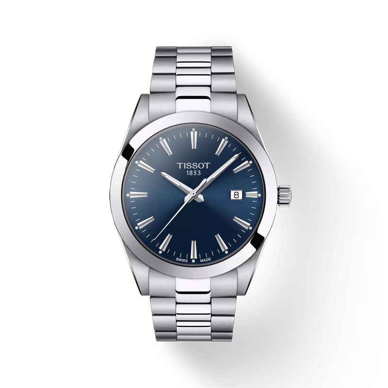 Tissot T27 Gentleman Blue Dial, Stainless Steel Case - Model # T127.410.11.041.00 -Timeless Elegance and Precision