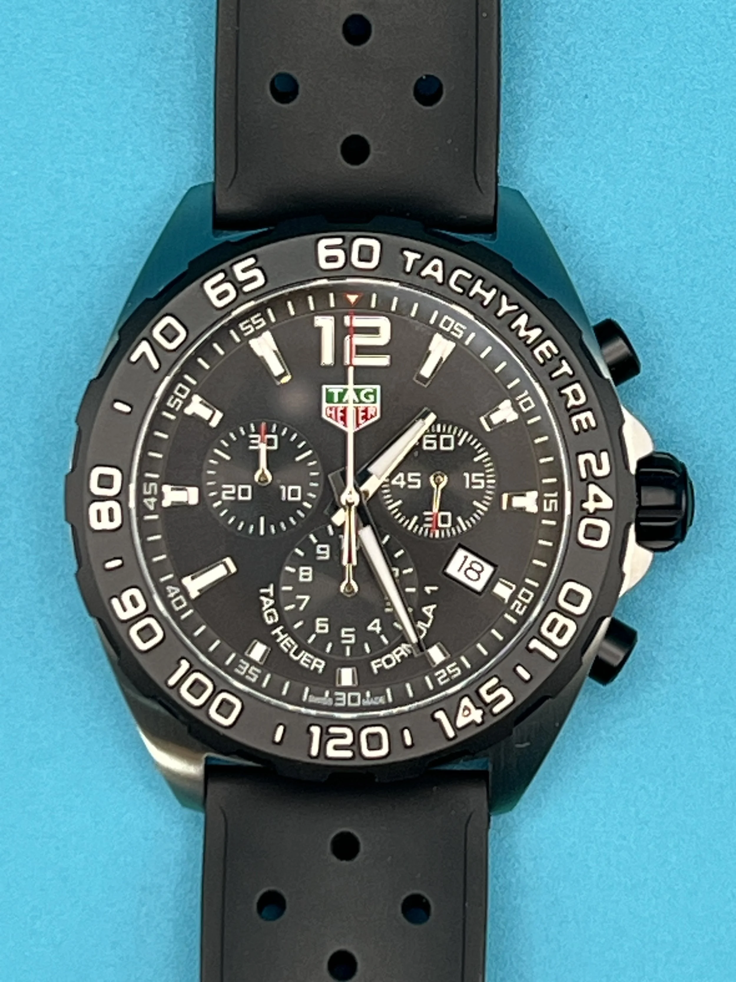 Tag Heuer Formula 1 Quartz Chronograph Black Men's Watch CAZ1010.FT8024