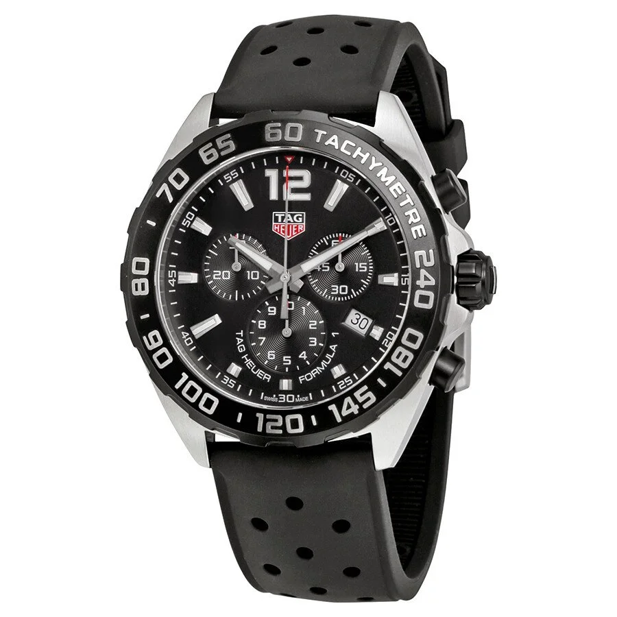 Tag Heuer Formula 1 Quartz Chronograph Black Men's Watch CAZ1010.FT8024