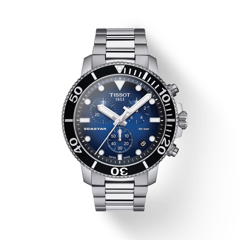 Tissot T120 Seastar 1000 Blue Dial Chronograph - Model # T120.417.11.041.01 - Precision and Performance for the Modern Adventurer