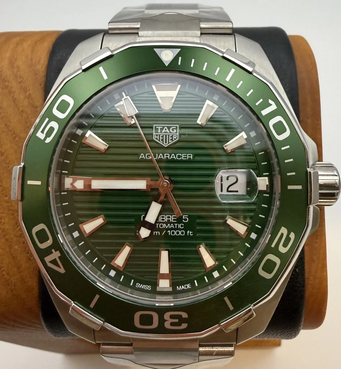 TAG Heuer Green Goblin Aquaracer Automatic Watch - Model # WAY201S.BA0927 - The Green Goblin of Precision and Style