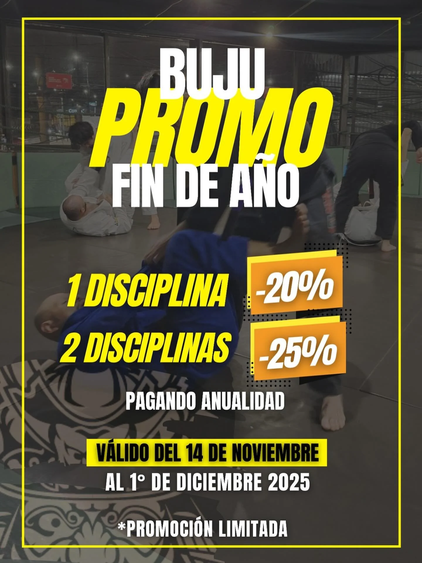 Promoci&oacute;n limitada pagando anualidad. Aprovecha y as&iacute; no habr&aacute; pretexto para faltar!

#bujutsu #bujutsutv