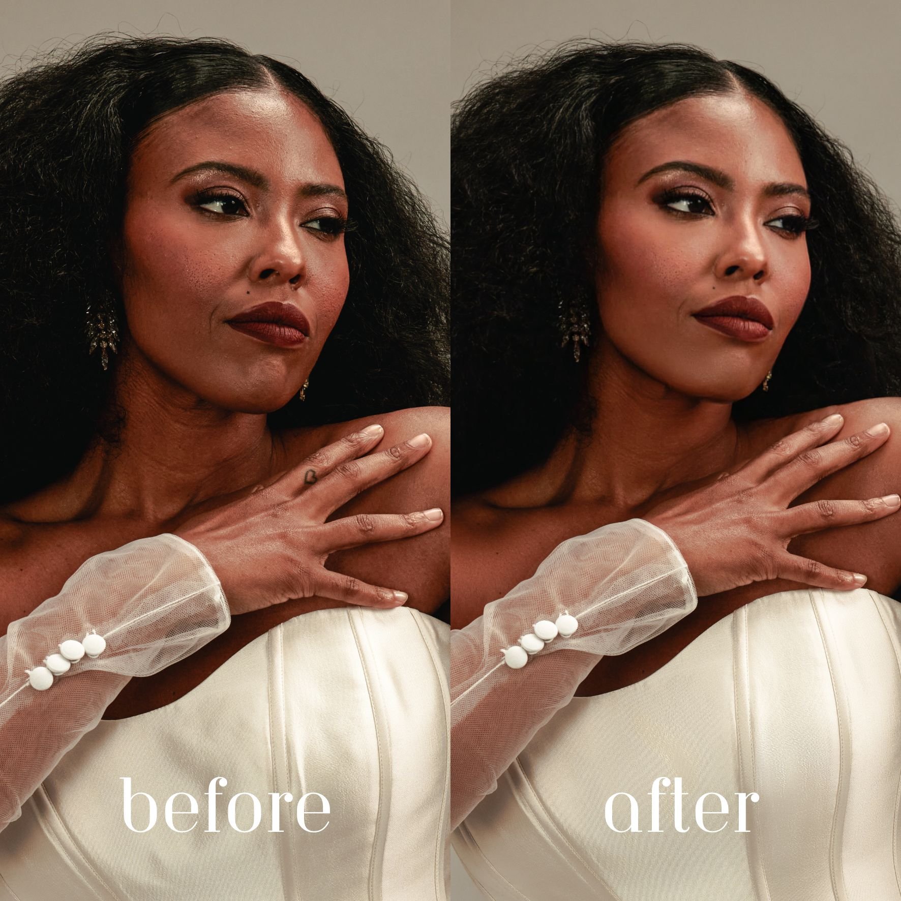 Before & After Retouching