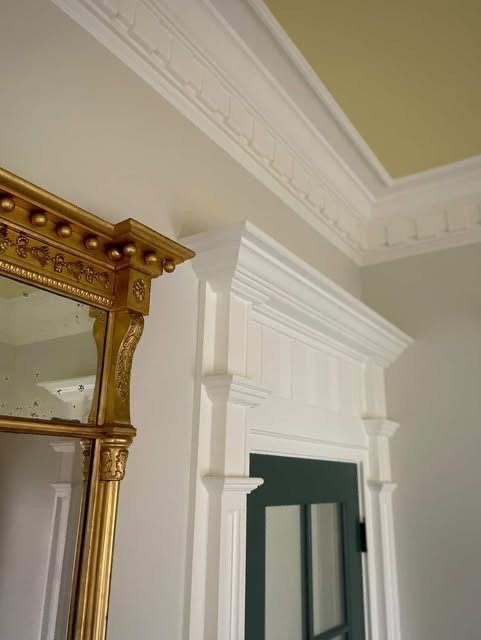 finish trim around door frame