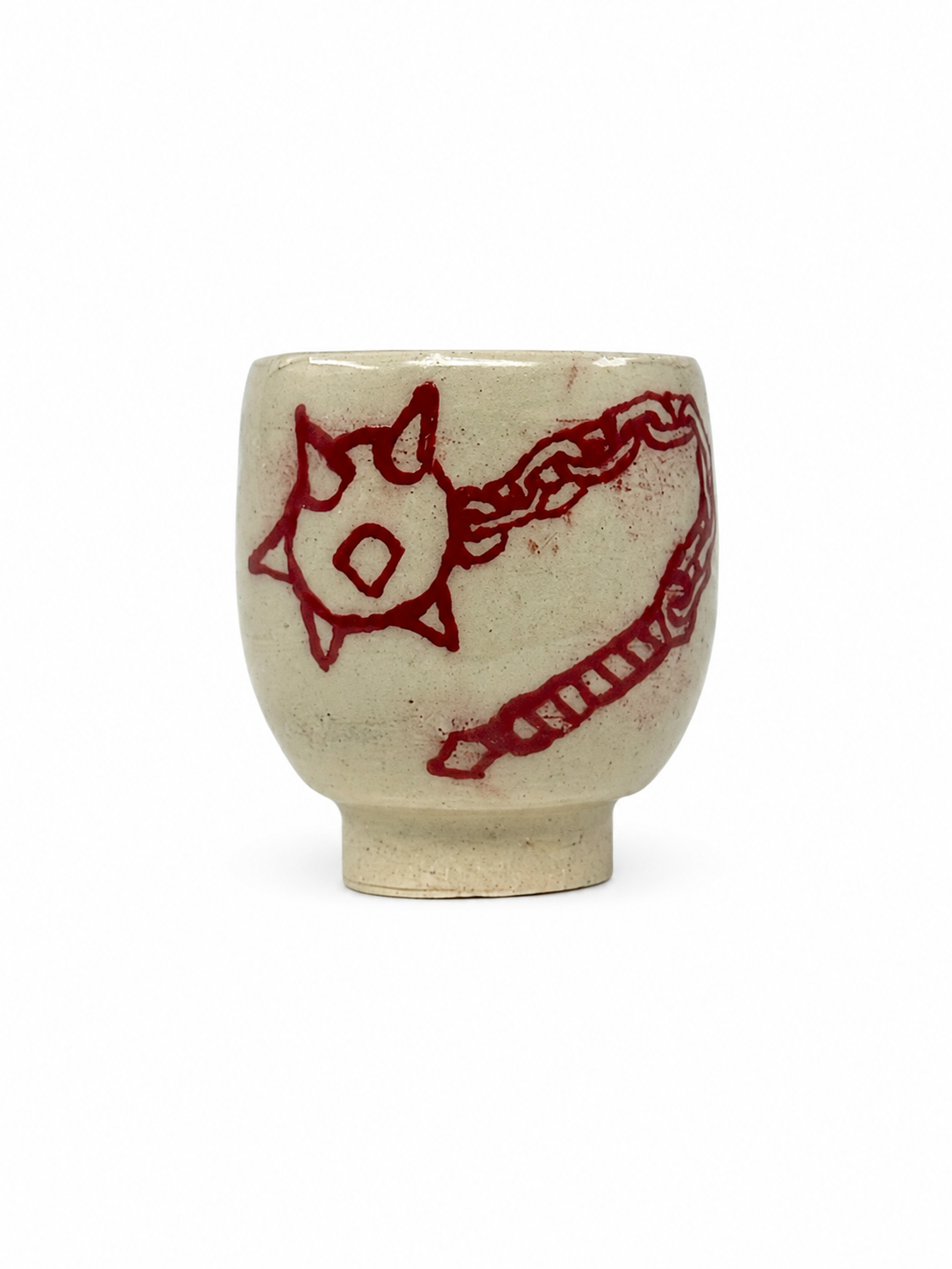 Red Morningstar Shot Glass