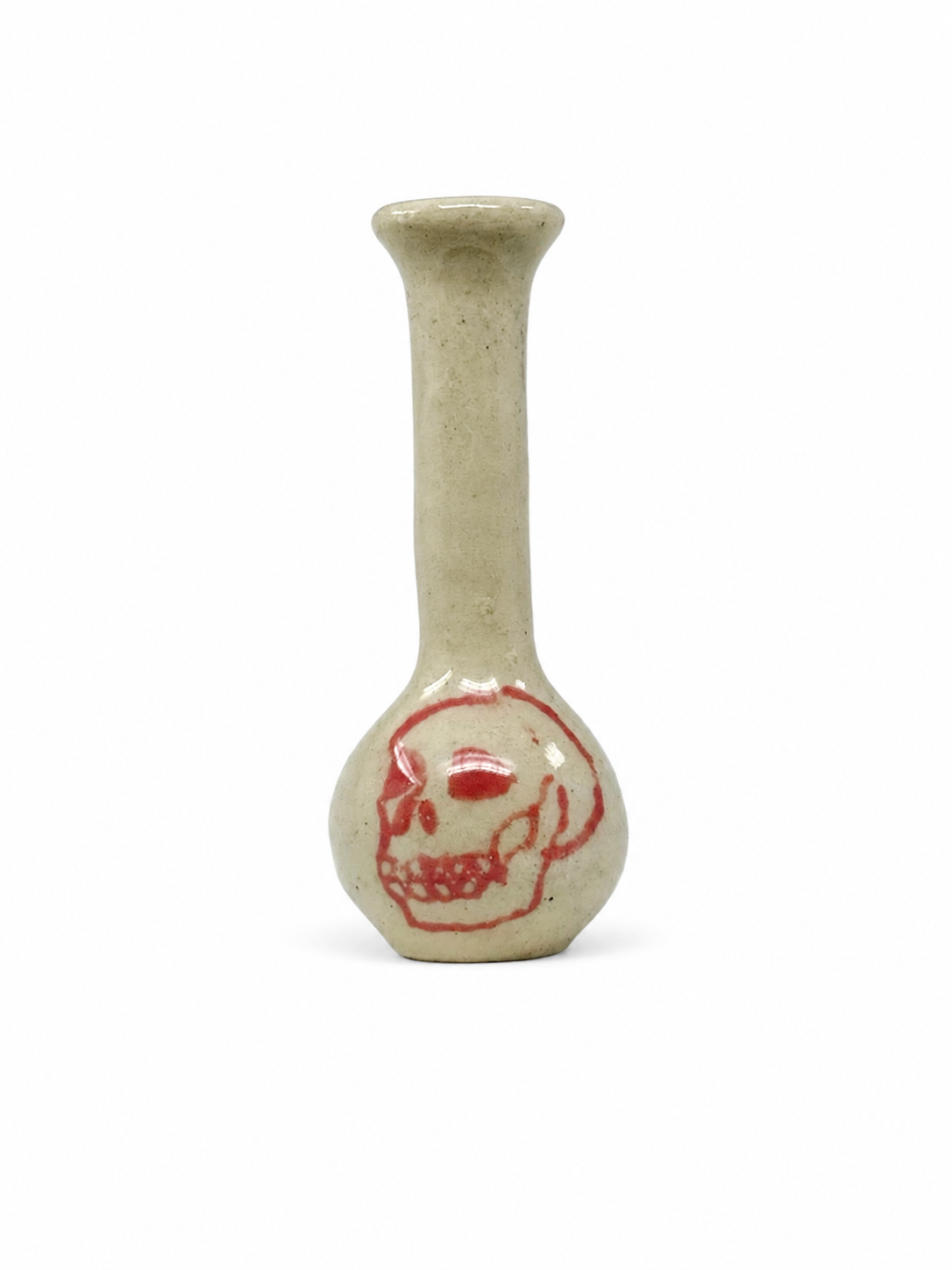 Small Skull Bud Vase