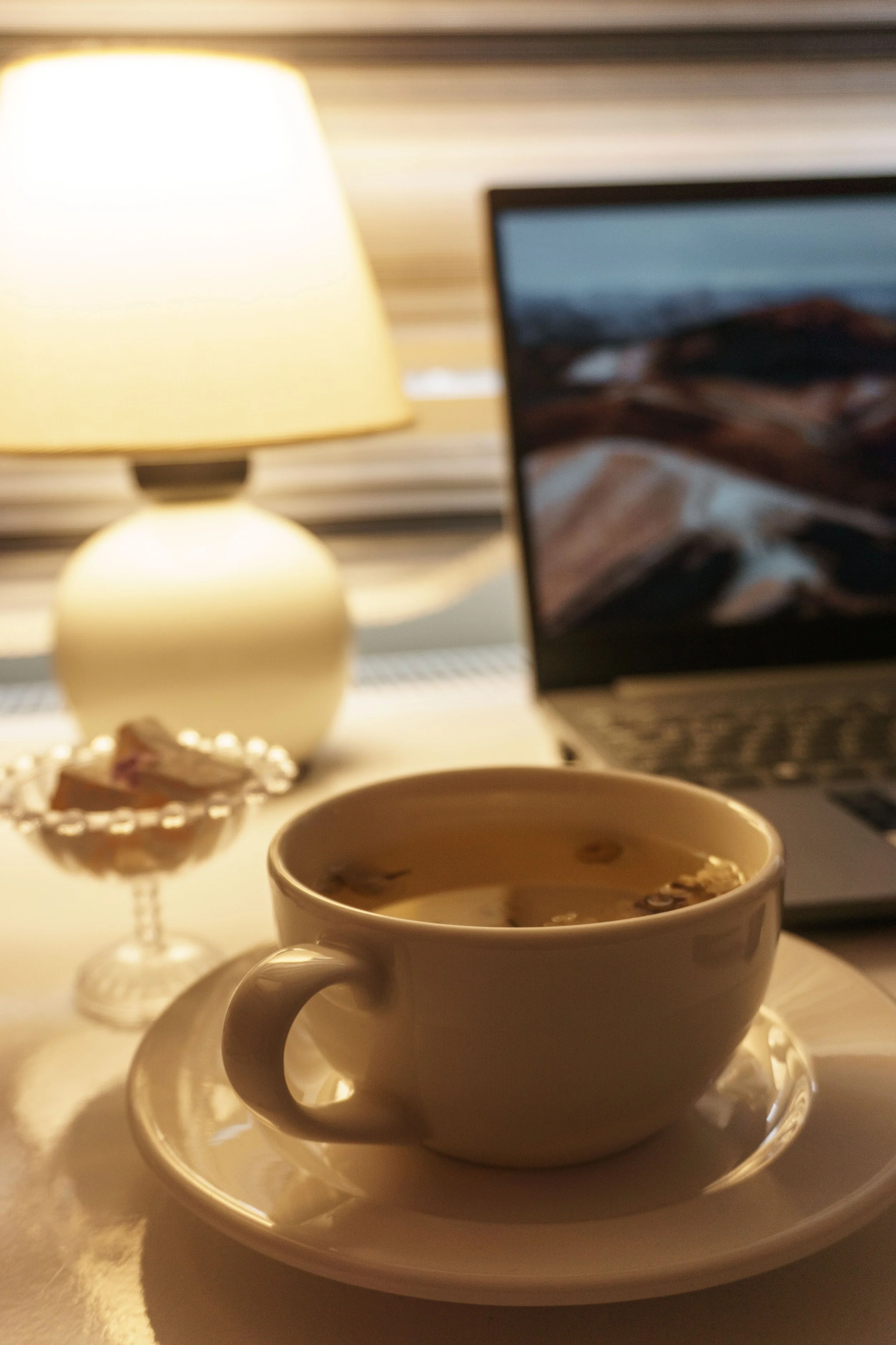 A laptop open to a video therapy session, representing how online couples therapy in Florida works at Collected Connections