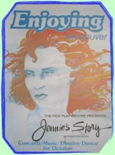 Poster featuring a woman with red hair promoting "Jennie's Story".