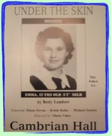 A vintage yearbook photo of a young girl named Betty Lamberts, part of the Cambrian Hall school yearbook, with her name and age displayed.